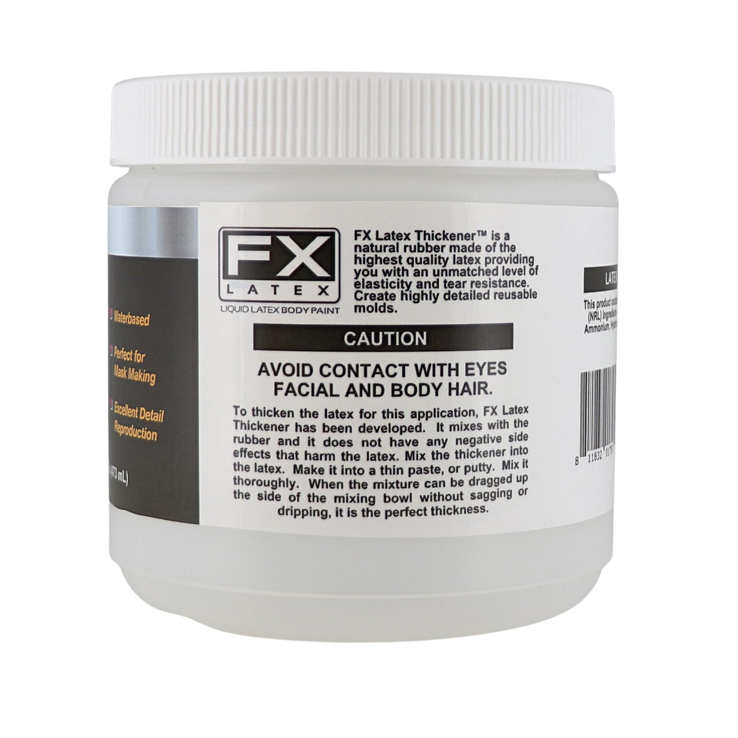 Liquid Latex and Latex Thickener Kit - Professional Grade for SFX, Cosplay, Mold Making, Face & Body Art - Dries Fast, Flexible Finish - 16 fl oz Beauty & Personal Care Liquid Latex Fashions