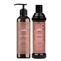 MKS eco Nourish Shampoo, Isle of You (10 fl oz) + MKS eco Hydrate Conditioner, Isle of You (10 fl oz) - Moroccan Argan Oil, Hemp Seed Oil - Vegan Beauty & Personal Care Earthly Body
