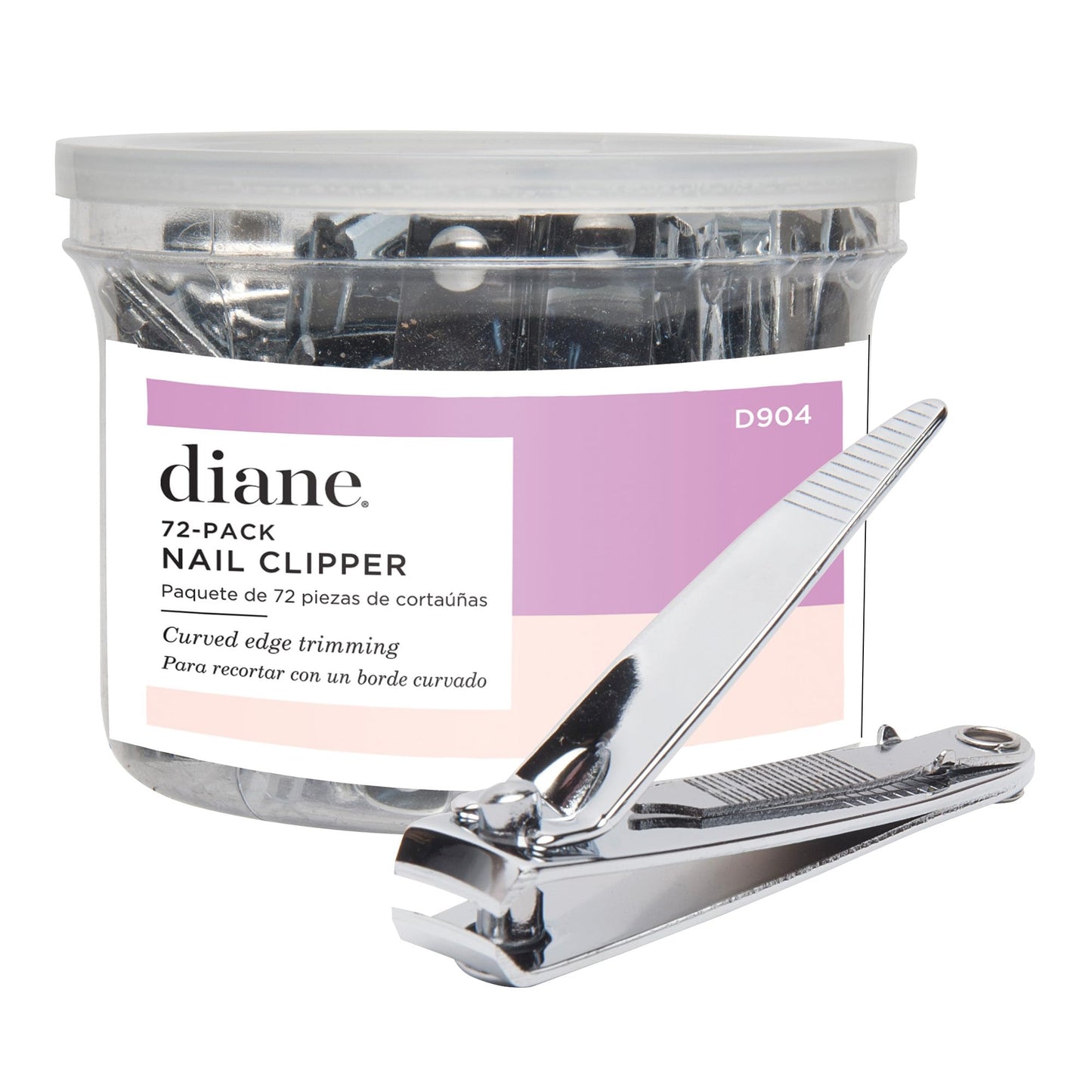 Diane D904 Stainless Steel Nail Clippers with Fold Out File - 72 Count (Pack of 1) Beauty & Personal Care Diane