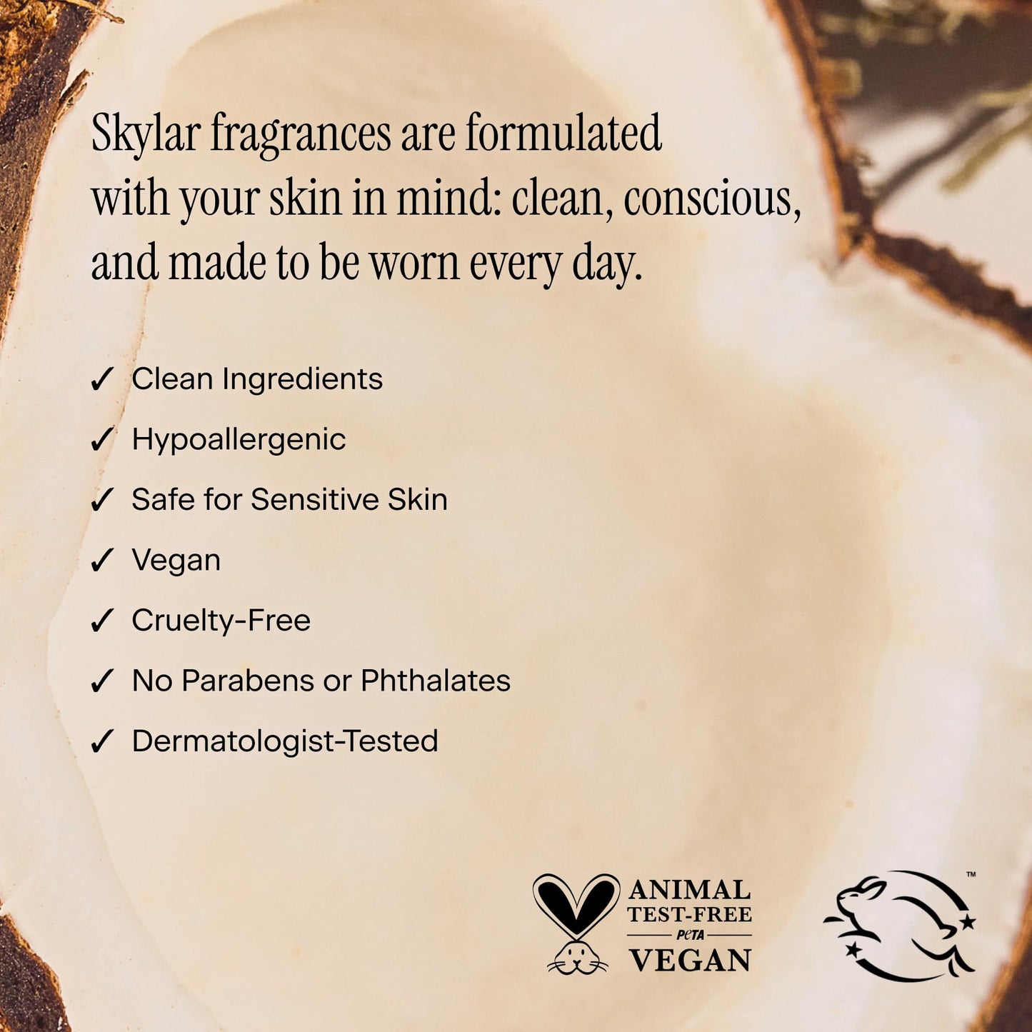 Skylar Coconut Cove Hair & Body Mist | Hypoallergenic & Clean Fragrance | Vegan, Cruelty Free, and Safe For Sensitive Skin | 80 ML, 2.7 Fl Oz Beauty & Personal Care Skylar