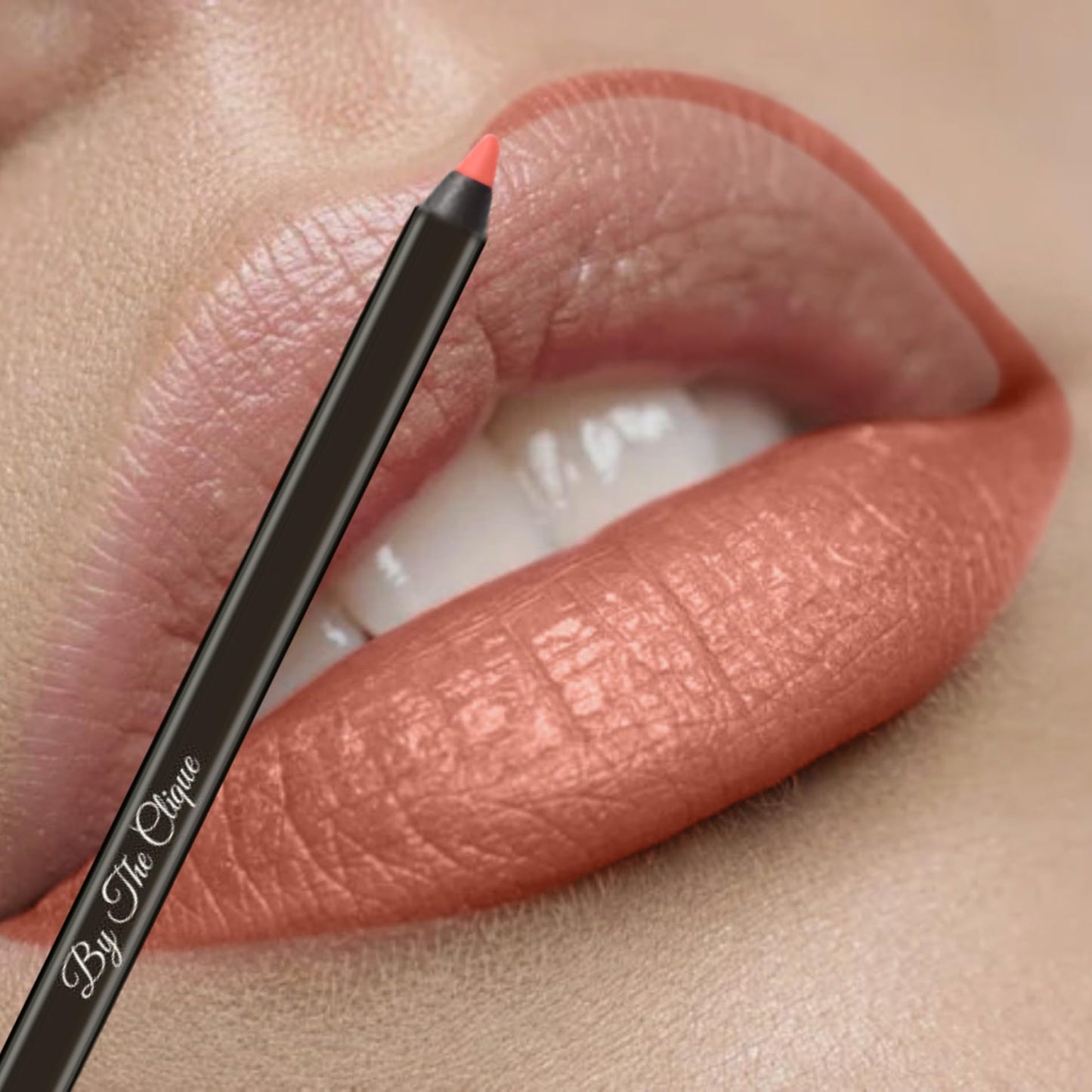 By The Clique Premium Long Lasting Matte Nude Lip Liner Pencil | Sun Kissed Tan | Soft Peach Tinted Nude Lip Liner Beauty & Personal Care By The Clique