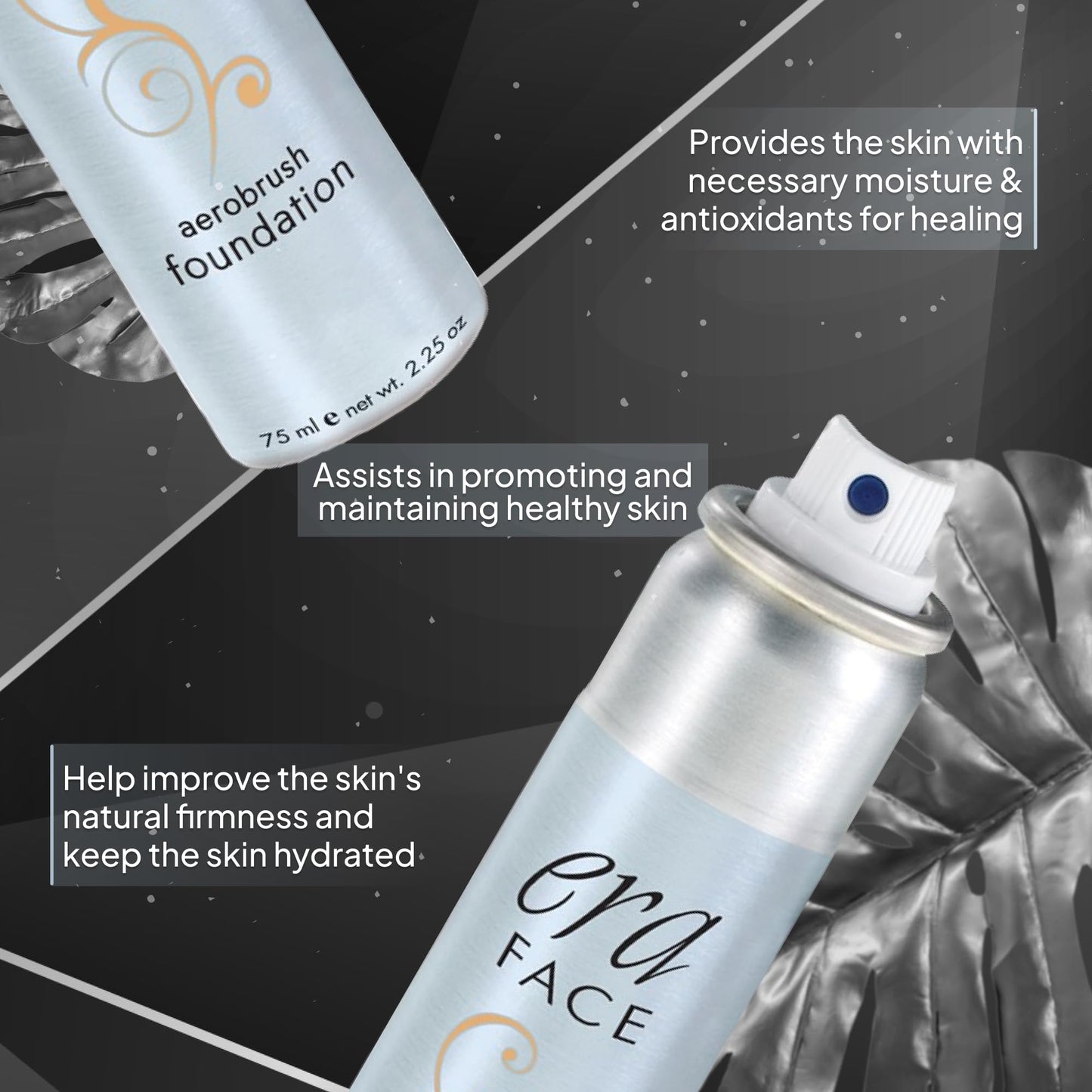 ERA Face spray makeup (R6 Ginger, 2.25 oz) - airbrush foundation, everyday, buildable, professional spray on cosmetics by Era Beauty Beauty & Personal Care ERA Beauty