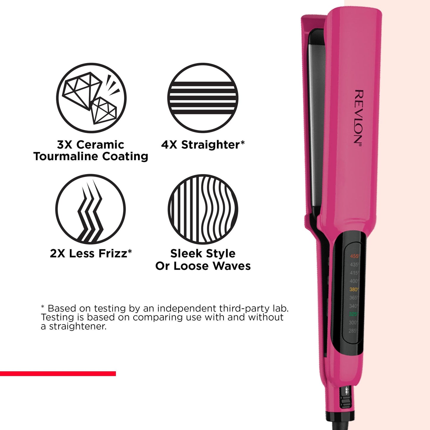 REVLON Smooth Brilliance Ceramic Extra Long Flat Iron, 1-1/2" inch Beauty & Personal Care REVLON