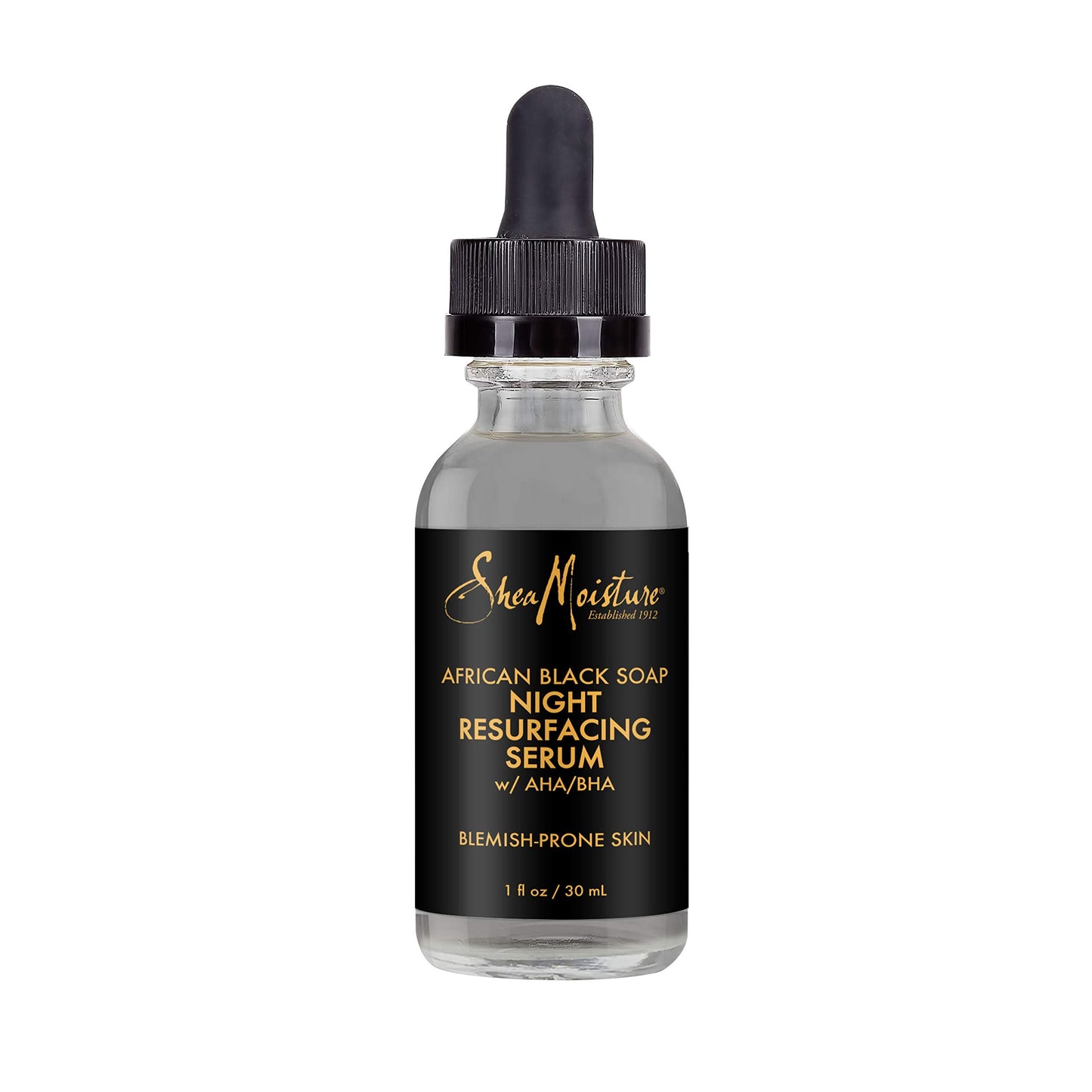 Sheamoisture Overnight Resurfacing Serum for Blemish Prone Skin African Black Soap With Shea Butter 1 oz Beauty & Personal Care Shea Moisture