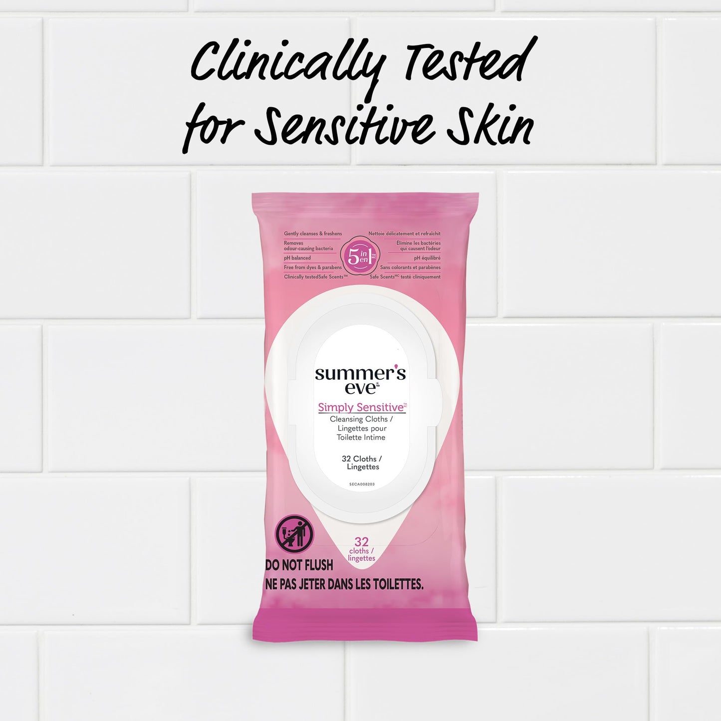 SUMMER'S EVE Cleansing Cloths for Sensitive Skin-32 ct Beauty & Personal Care Summer's Eve