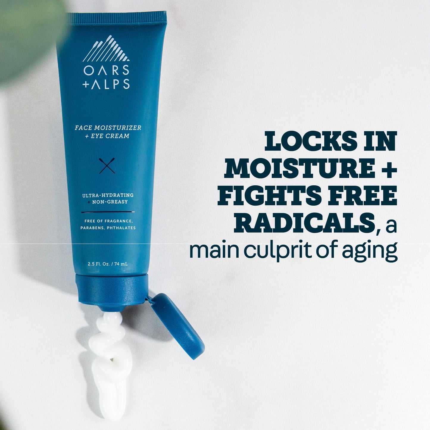 Oars + Alps Face Moisturizer and Eye Cream, Face Lotion with Aloe Leaf Juice and Vitamin E, Long Lasting, Hydrating Cream, TSA Friendly, 2.5 Fl Oz, 2 Beauty & Personal Care Oars + Alps