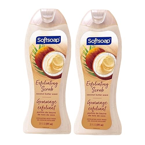 Softsoap Body Wash Coconut Butter Scrub, 20 Fl Oz (2 Pack) Beauty & Personal Care Softsoap