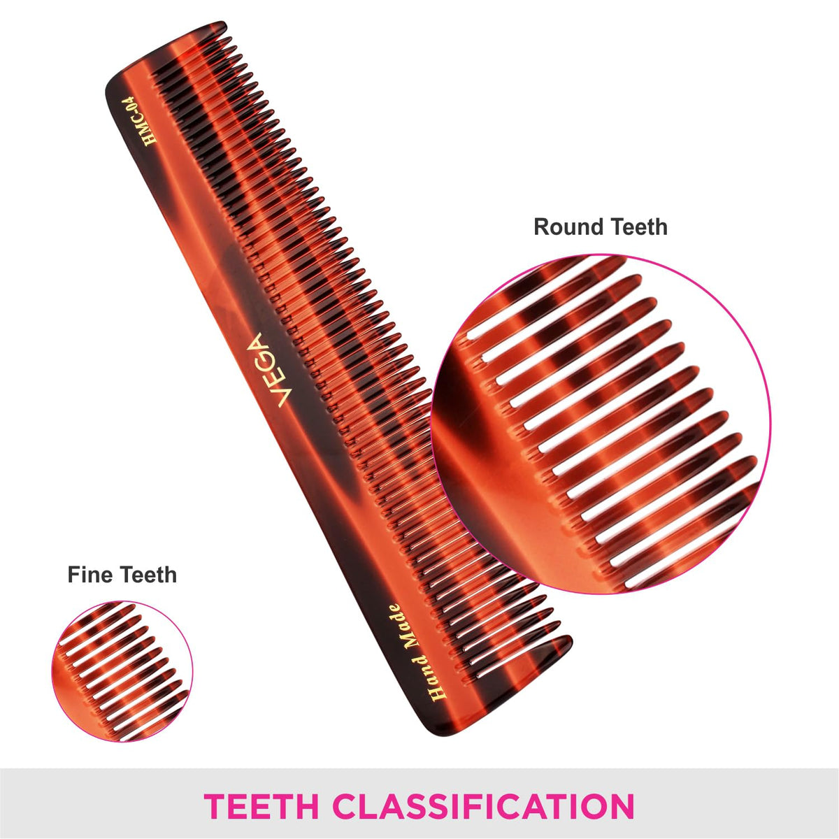 Vega Handmade Comb - Dressing HMC-04 1 Pcs