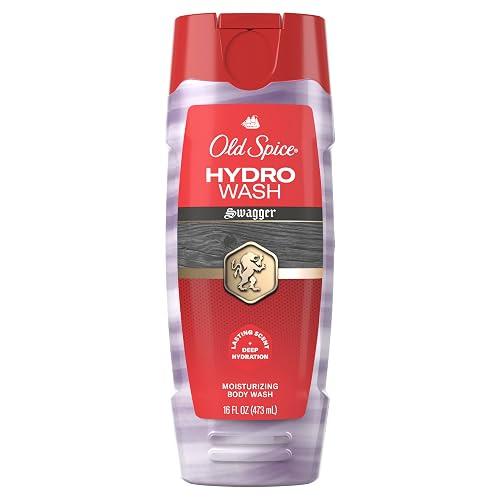 Old Spice Moisturizing Body Wash for Men, Hydro Wash, 2-in-1 Long Lasting Scent & Deep Hydration, 24/7 Shower Fresh, Swagger Scent, 16 oz Beauty & Personal Care Old Spice