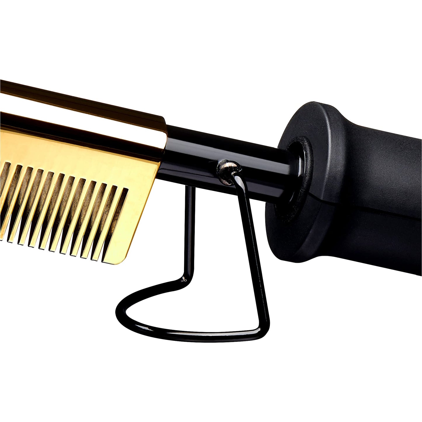 Red by Kiss Hot Comb Hair Straightener 450 Degrees, Straight Teeth Electric Heating Comb, Pressing Comb Brush for Straightening Hair and Beard Beauty & Personal Care Red by Kiss