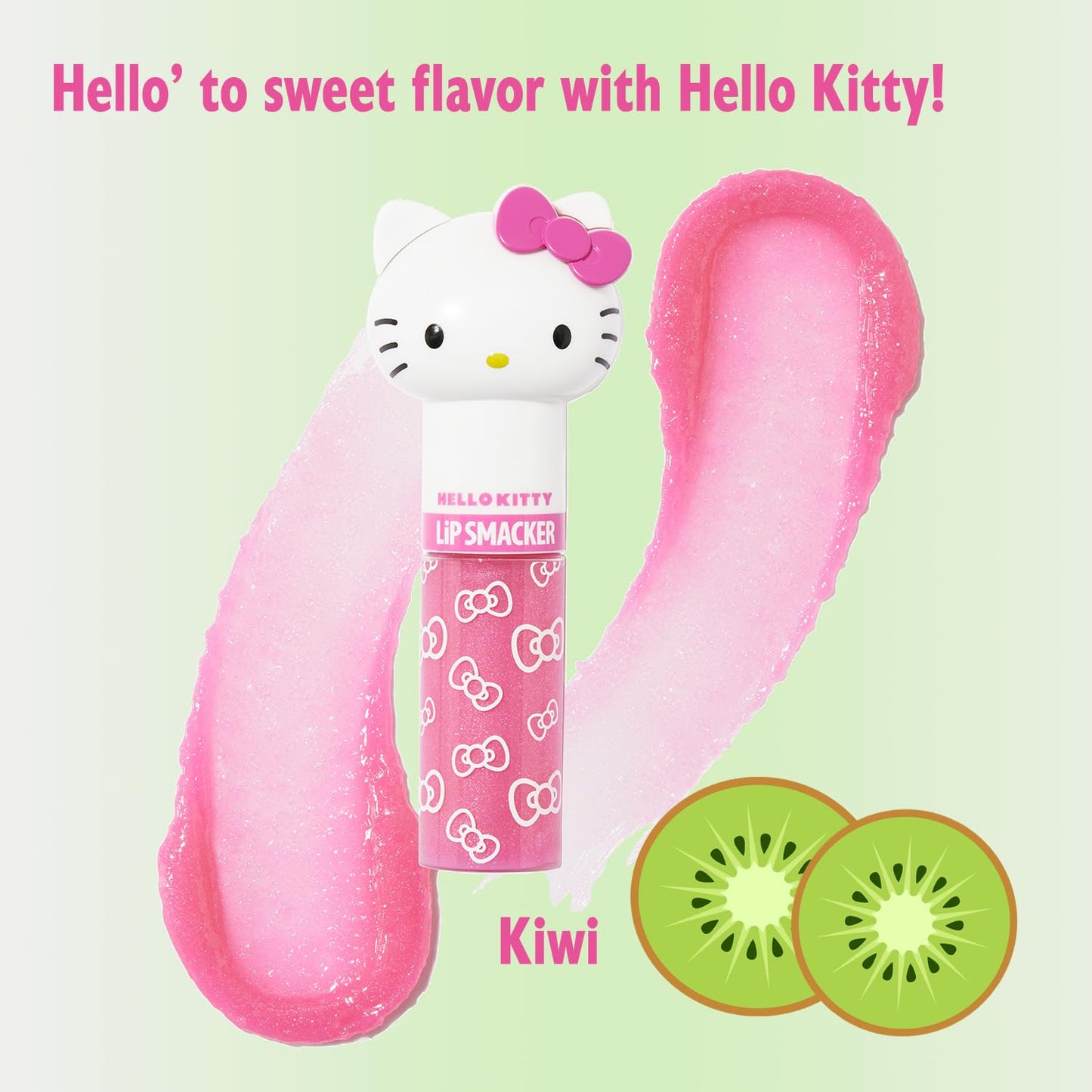 Lip Smacker Lippy Pals Swirls, Sanrio Hello Kitty, Flavored Moisturizing & Smoothing Soft Shine Lip Balm, Hydrating & Protecting Fun Tasty Glossy Beauty & Personal Care Lip Smacker