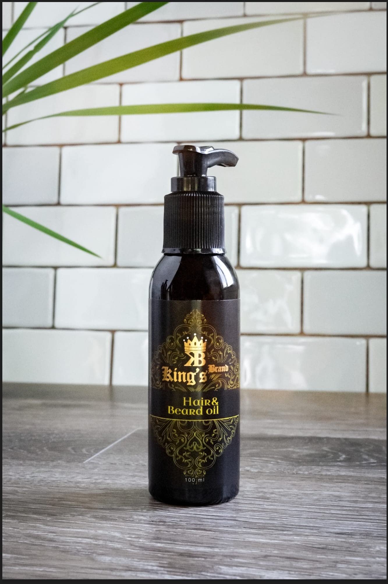 King's Brand Hair & Beard Oil Premium Professional Quality with Aloe Vera Extract 3.38 OZ Beauty and Personal Care King's Brand