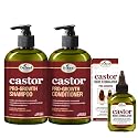 Difeel 3-PC Castor Pro-Growth Hair Growth: Cleansing & Treatment Set - Includes 12 oz Shampoo, 12oz Conditioner, & 2.5oz Root Stimulator Beauty & Personal Care Difeel