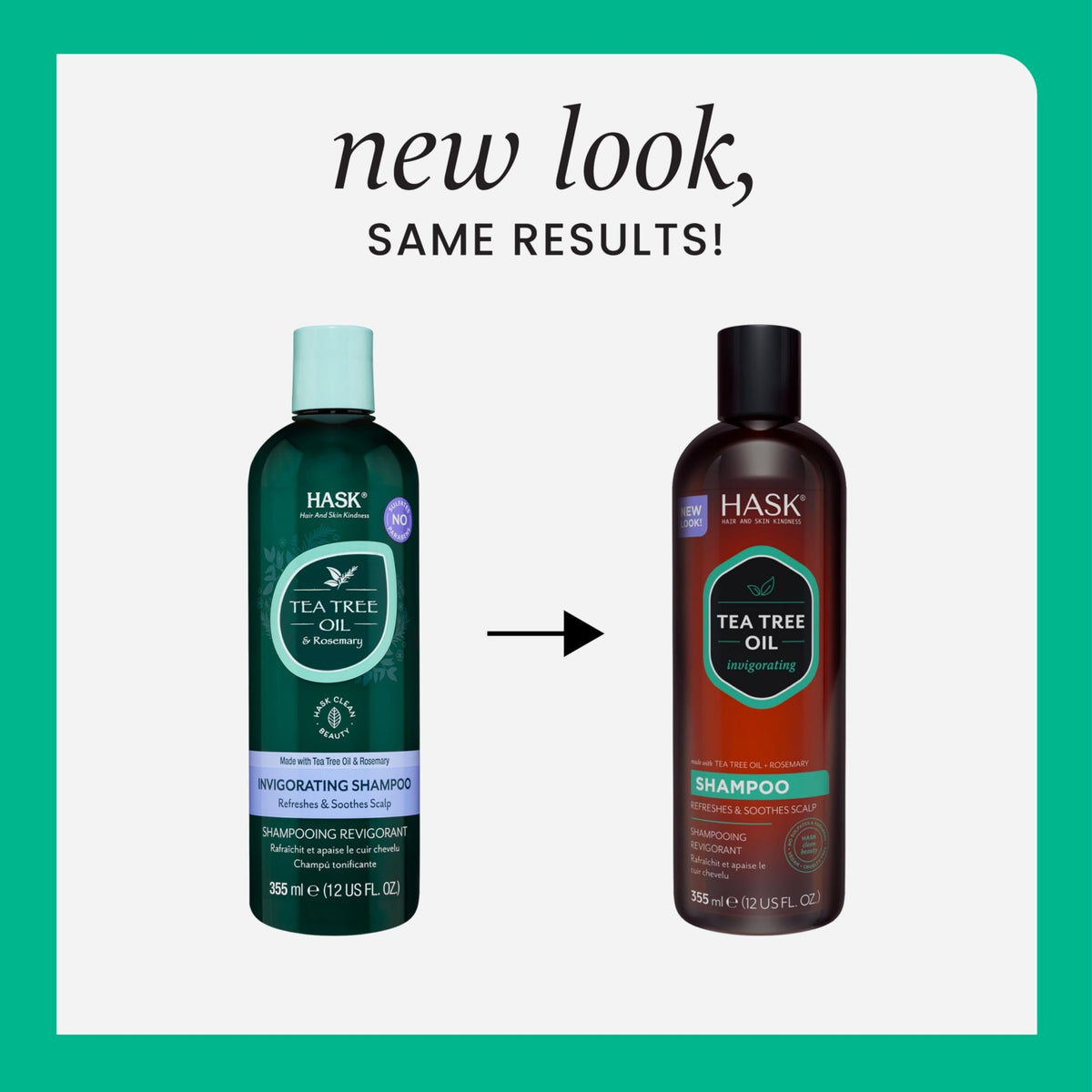 HASK Tea Tree & Rosemary Oil Scalp Care Shampoo - 12 fl oz