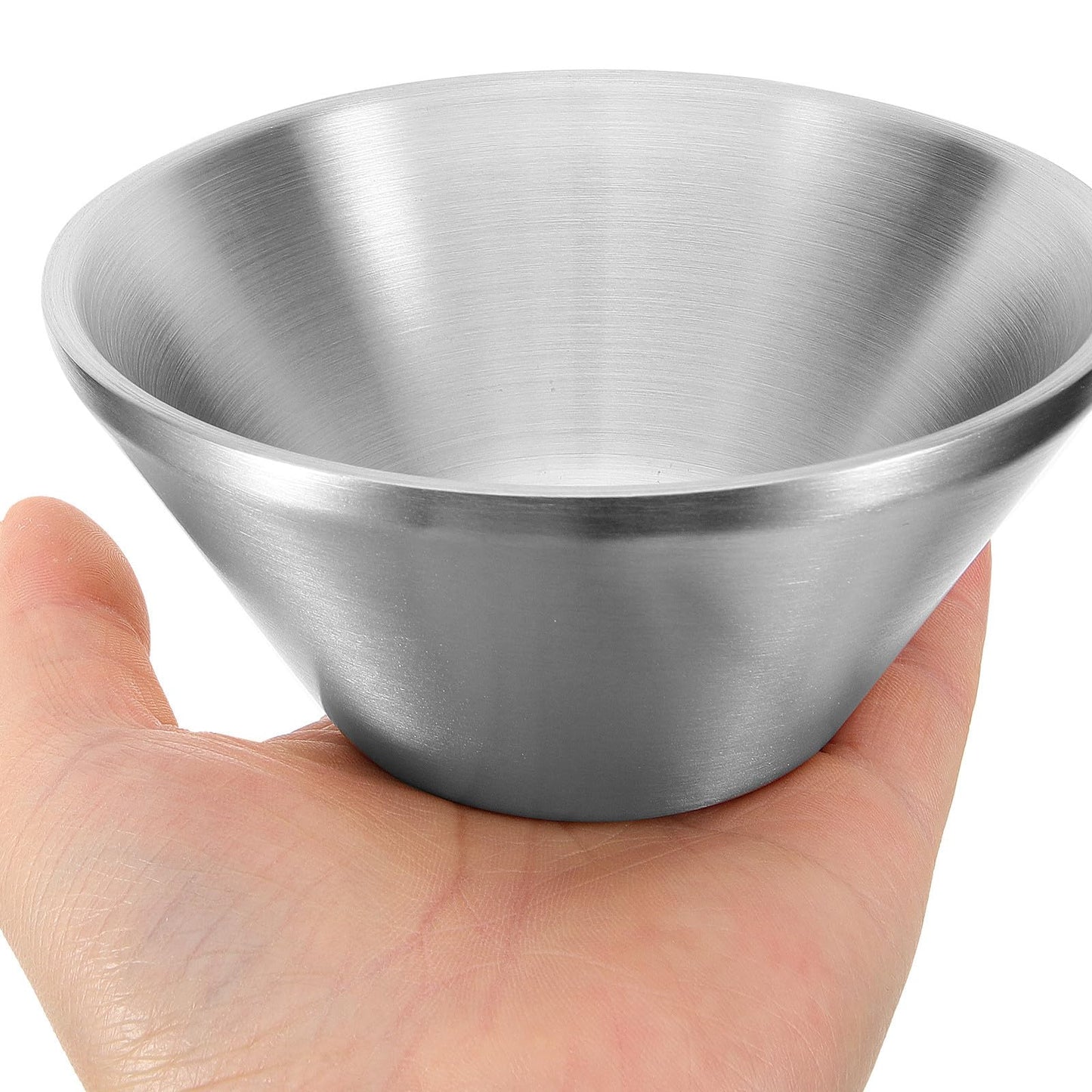 Alipis Reusable Shaving Bowl for Men 12X5.7Cm Stainless Steel Shave Soap Bowl Sturdy Metal Shaving Tool and Lathering at Home Beauty and Personal Care Alipis