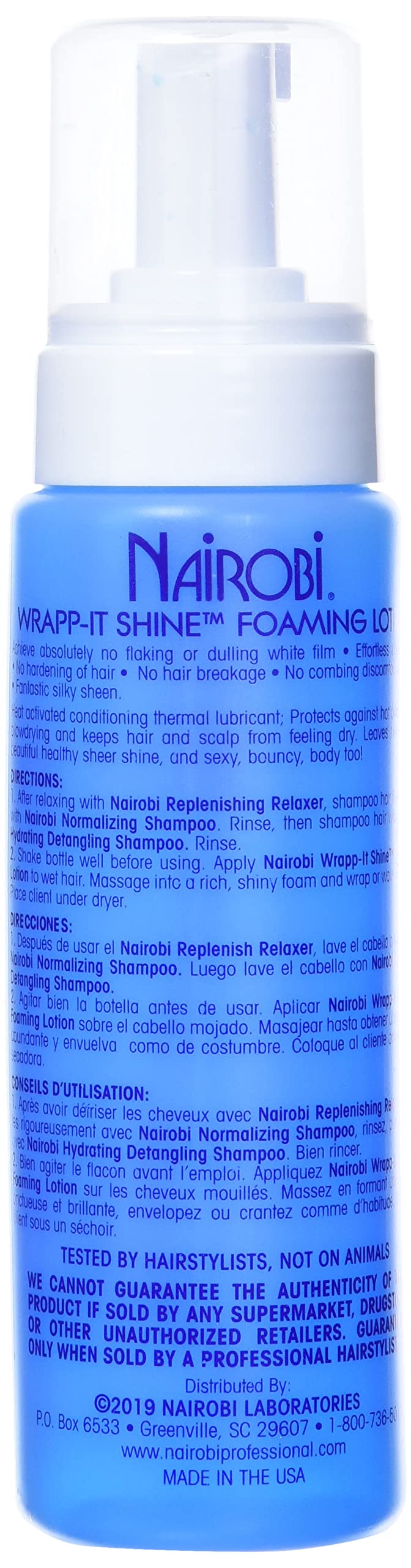 Nairobi Wrapp-it Shine Foaming Lotion, 2 Count Beauty & Personal Care Nairobi