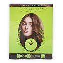 Hollywood Henna Hair Color Kit (Light Brown) Organic Color Hair Beard Dye (Pack of 1-100g) Henna Based Hair Colors with Pure Herbs Free Chemicals Long Beauty & Personal Care Hollywood Henna