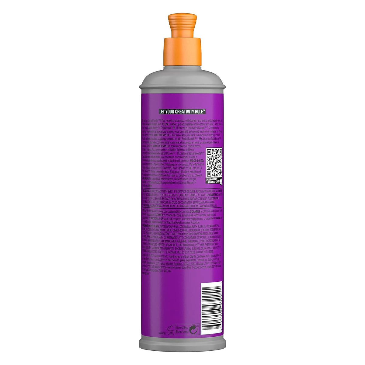 TIGI Bed Head Serial Blonde Restoring Shampoo for Damaged Blonde Hair, Hydrolyzed Keratin, 13.53 fl oz Beauty & Personal Care TIGI