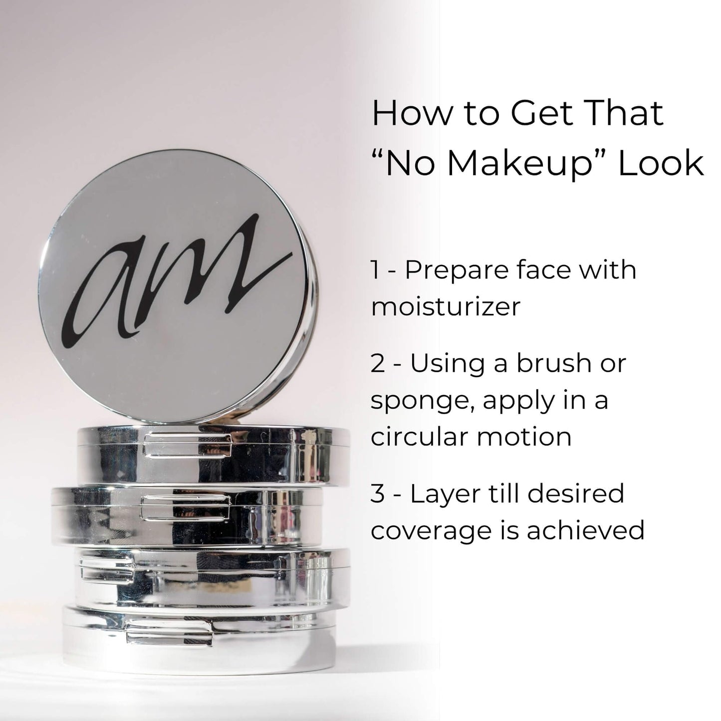 Advanced Mineral Makeup 4-in-1 Pressed Foundation Powder with Natural SPF, Concealer & Finishing for Medium to Full Coverage Foundation, Mineral-Based Beauty & Personal Care Advanced Mineral Makeup