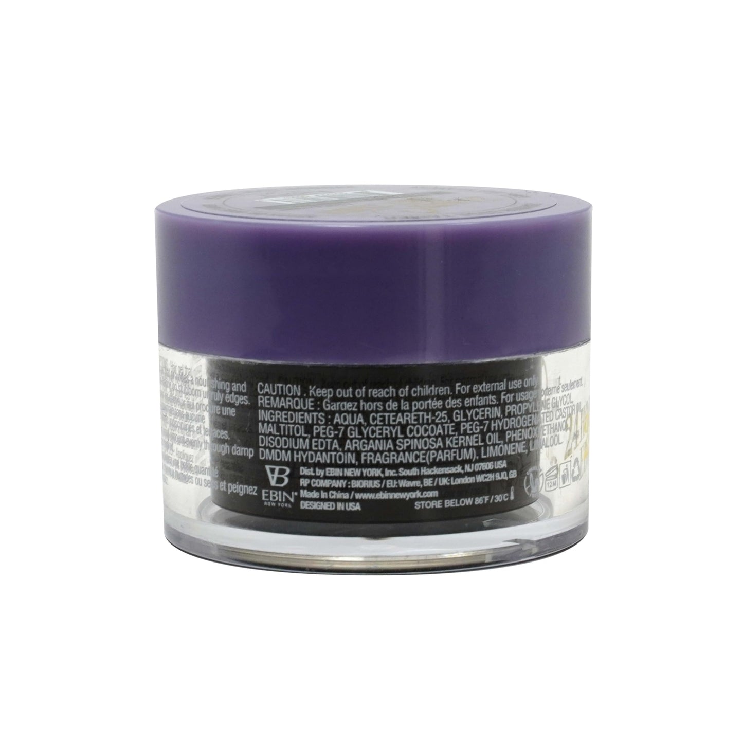EBIN NEW YORK 24 Hour Edge Tamer Extreme Firm Hold 1.01Fl Oz Strong Edge Control Gel, No Flaking, Sleek Smooth Finish, Long Lasting, Argan & Castor Beauty & Personal Care EBIN NEW YORK