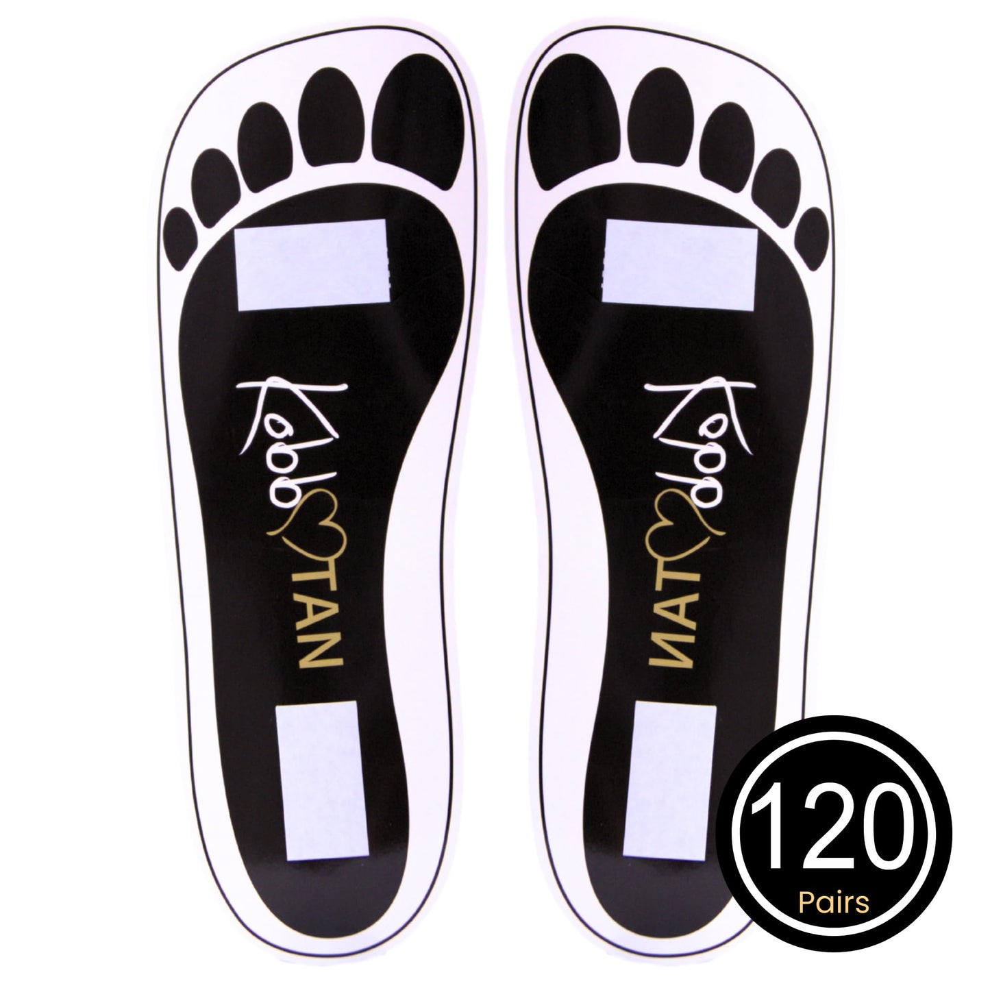 120 Pairs(240feets)Spray Tan Feet Pads Disposable & Economic Black Feet pads for Spray tanning,Use in Tanning booth,Sunless Tanning at Home or Beauty Beauty & Personal Care KOBBTAN