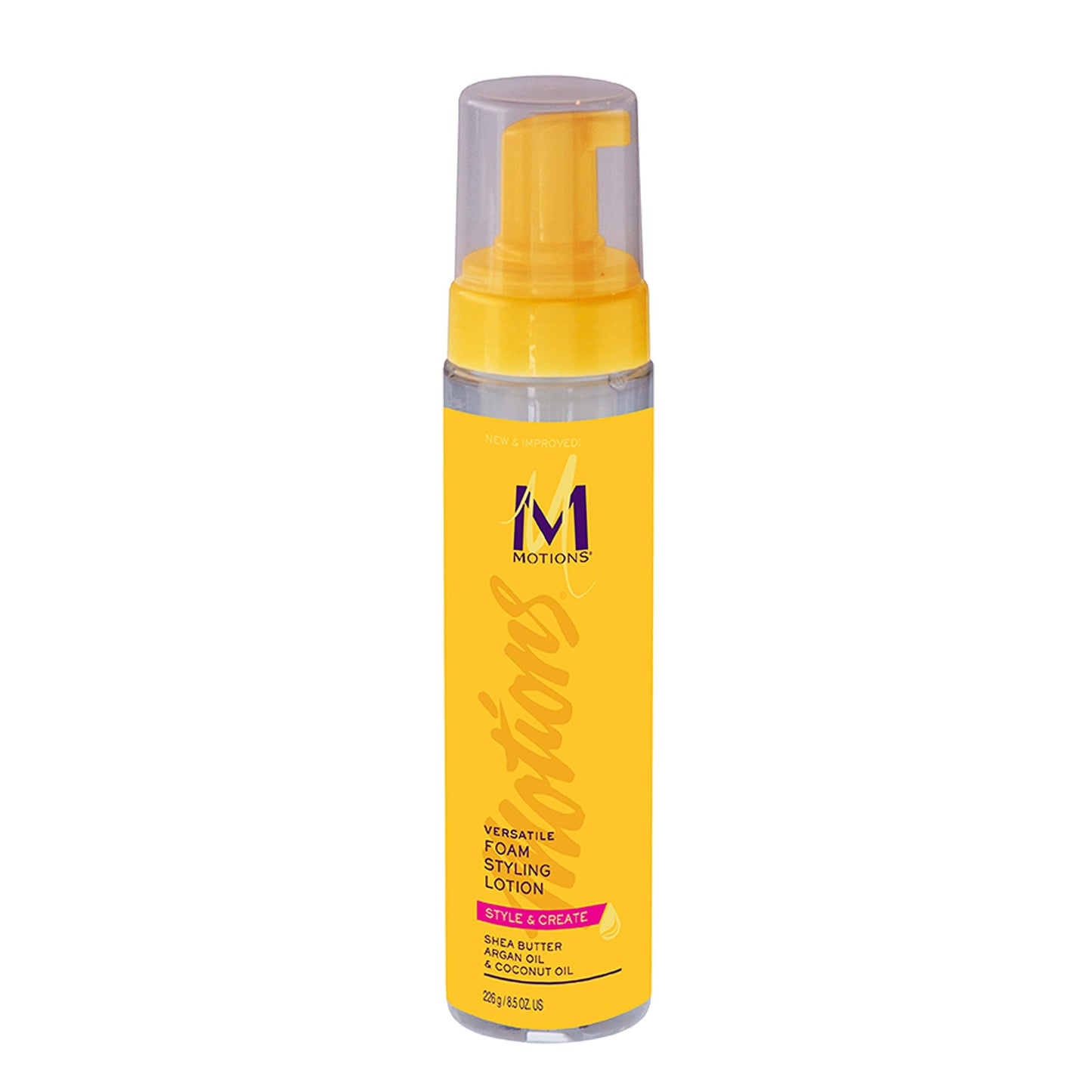 Motions Style and Create Versatile Foam Styling Lotion - For Use on All Hair Types, Lightweight Formula, Contains Shea Butter, Argan Oil, & Coconut Beauty & Personal Care Motions
