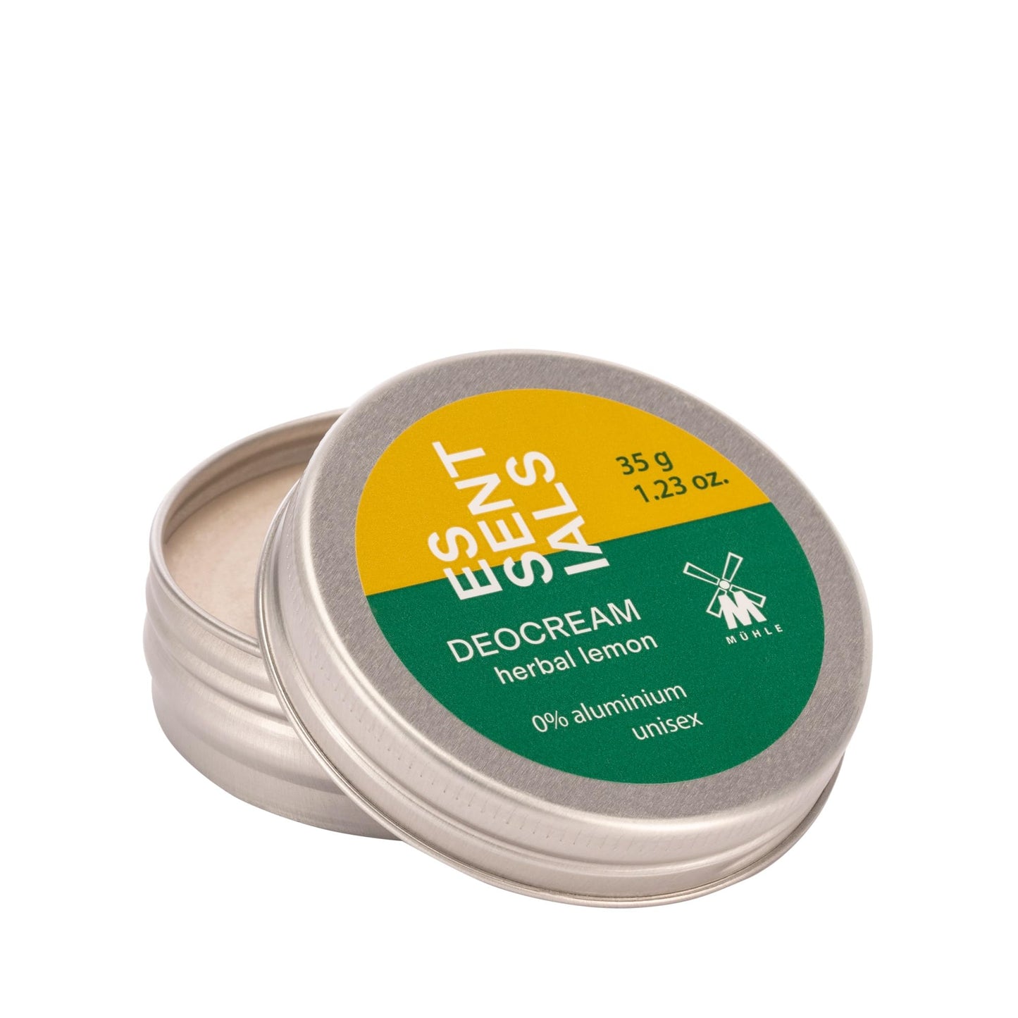 Muhle Essentials Herbal Lemon Deocream 35g, Aluminium-free, Sustainable Packaging, No Marking Beauty and Personal Care MÜHLE