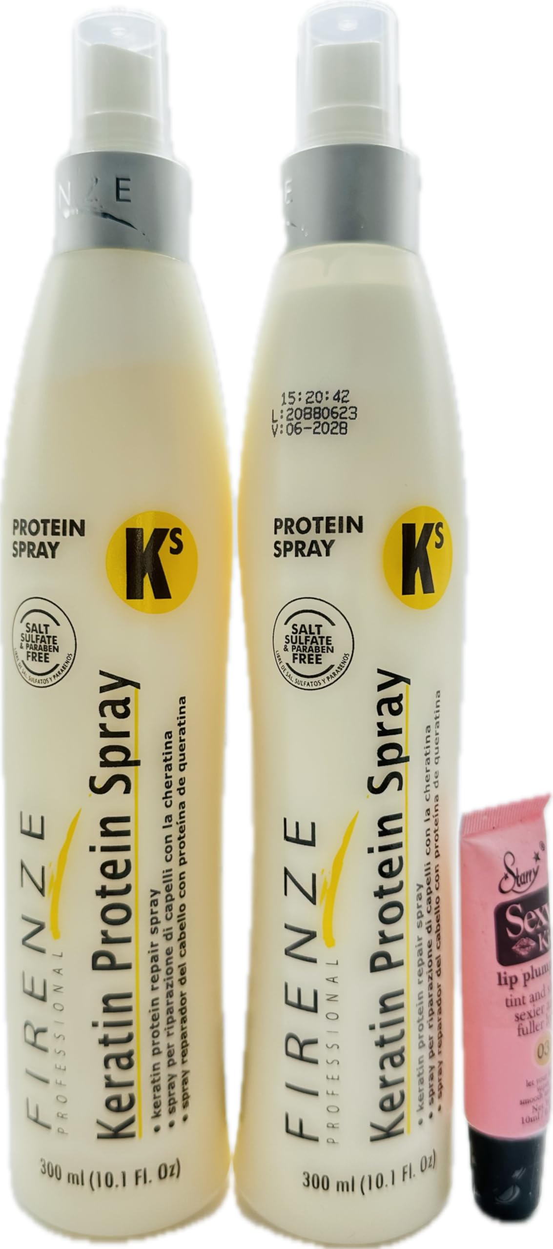 Firenze Professional Keratin KS Protein Repair Spray 300ml/10.1fl Oz Pack of 2 Beauty & Personal Care Firenze Professional