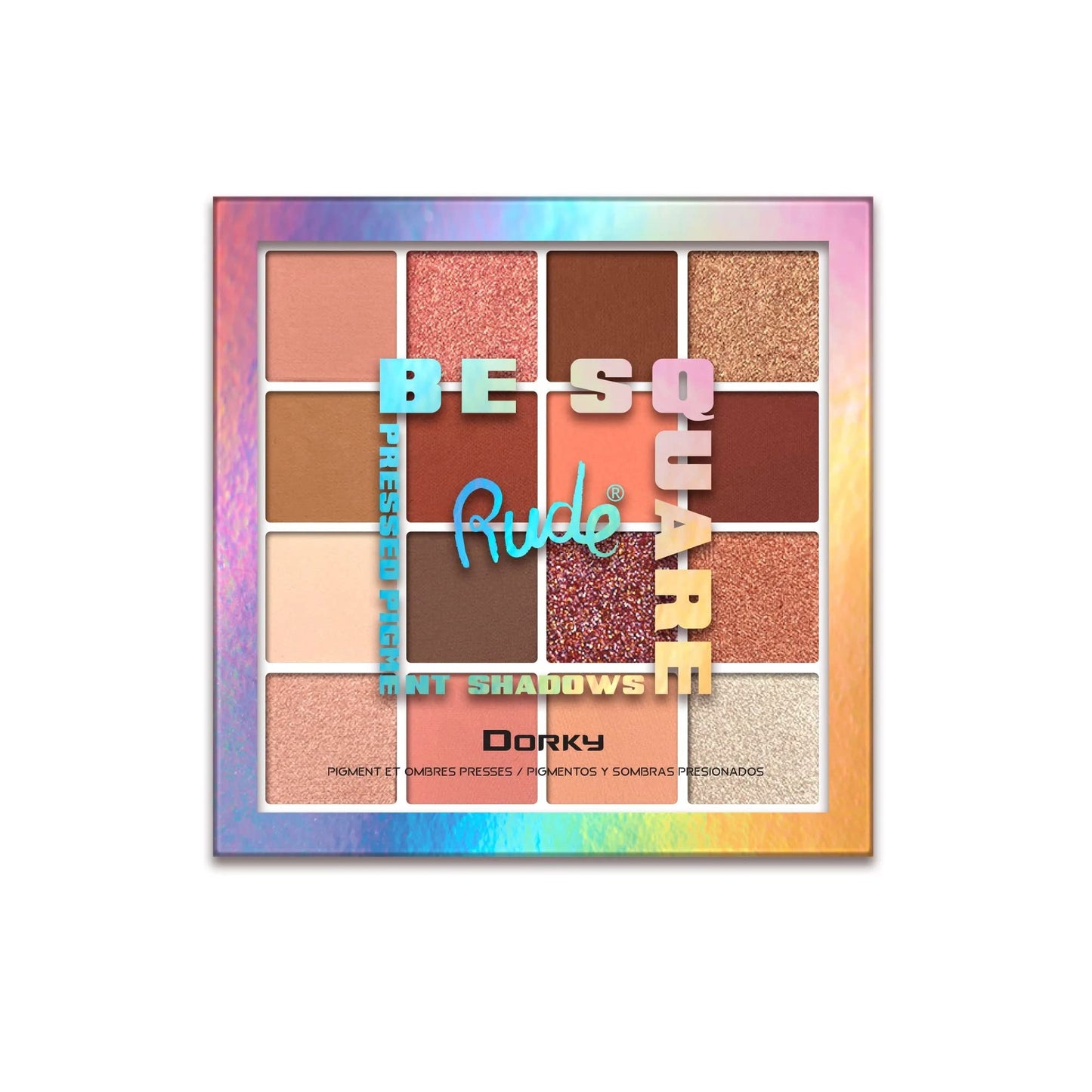 Be Square Pressed Pigments and Shadows - Dorky by Rude Cosmetics for Women - 0.76 oz Makeup Beauty & Personal Care RUDE