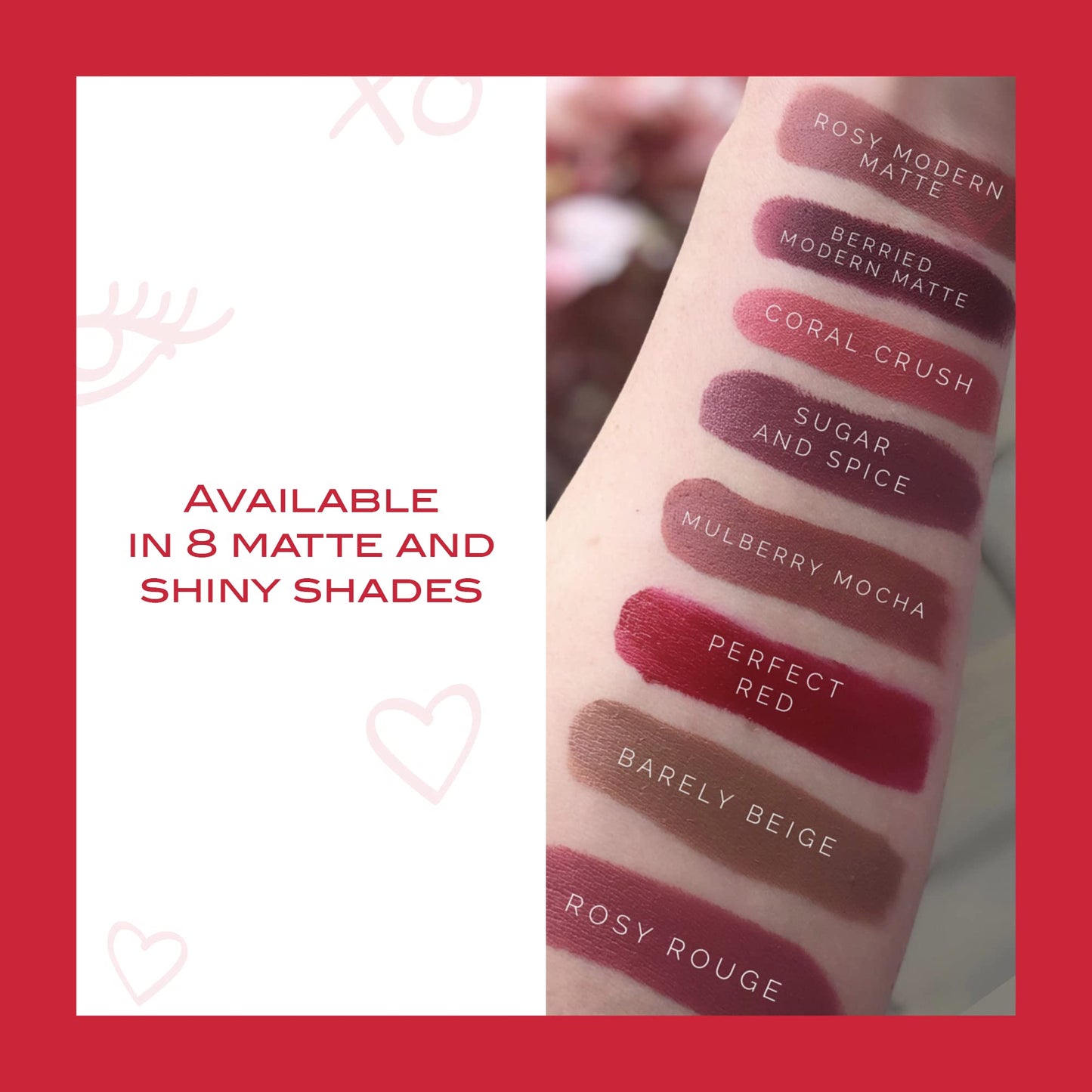 Mirabella - Sealed with a Kiss Smudge Proof Lipstick, Long-Lasting No-Bleed Lip Makeup, Hydrating Lip Color with Vegan Lanolin & Vitamin E, Perfect Beauty & Personal Care Mirabella