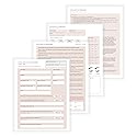 Lash Extension Eyelash Consent, Intake, Aftercare forms with Mapping | 100 Pack | 25 of each Consent, Intake, Aftercare, and Mapping Forms for Lash Beauty & Personal Care Lashicorn