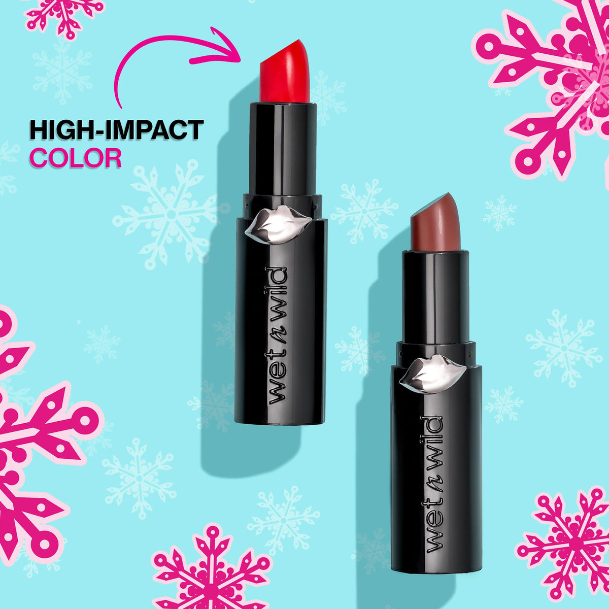 wet n wild The Wild List Mega Last Matte Duo | Stoplight Red & Mochalicious | Holiday Gift Sets | Stocking Stuffers