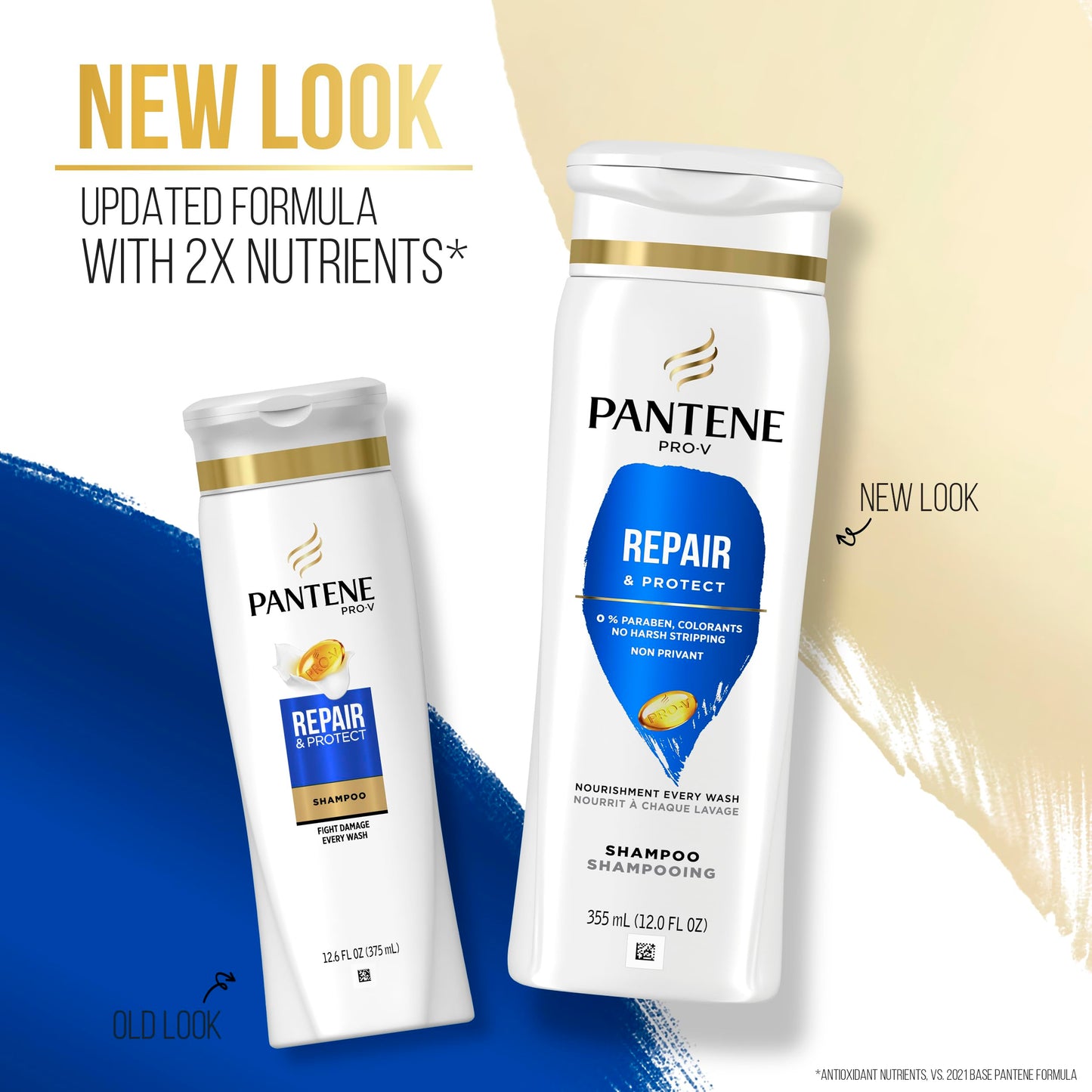 Pantene PRO-V Repair & Protect Shampoo, 12 oz + Conditioner, 10.4 oz Beauty & Personal Care Pantene