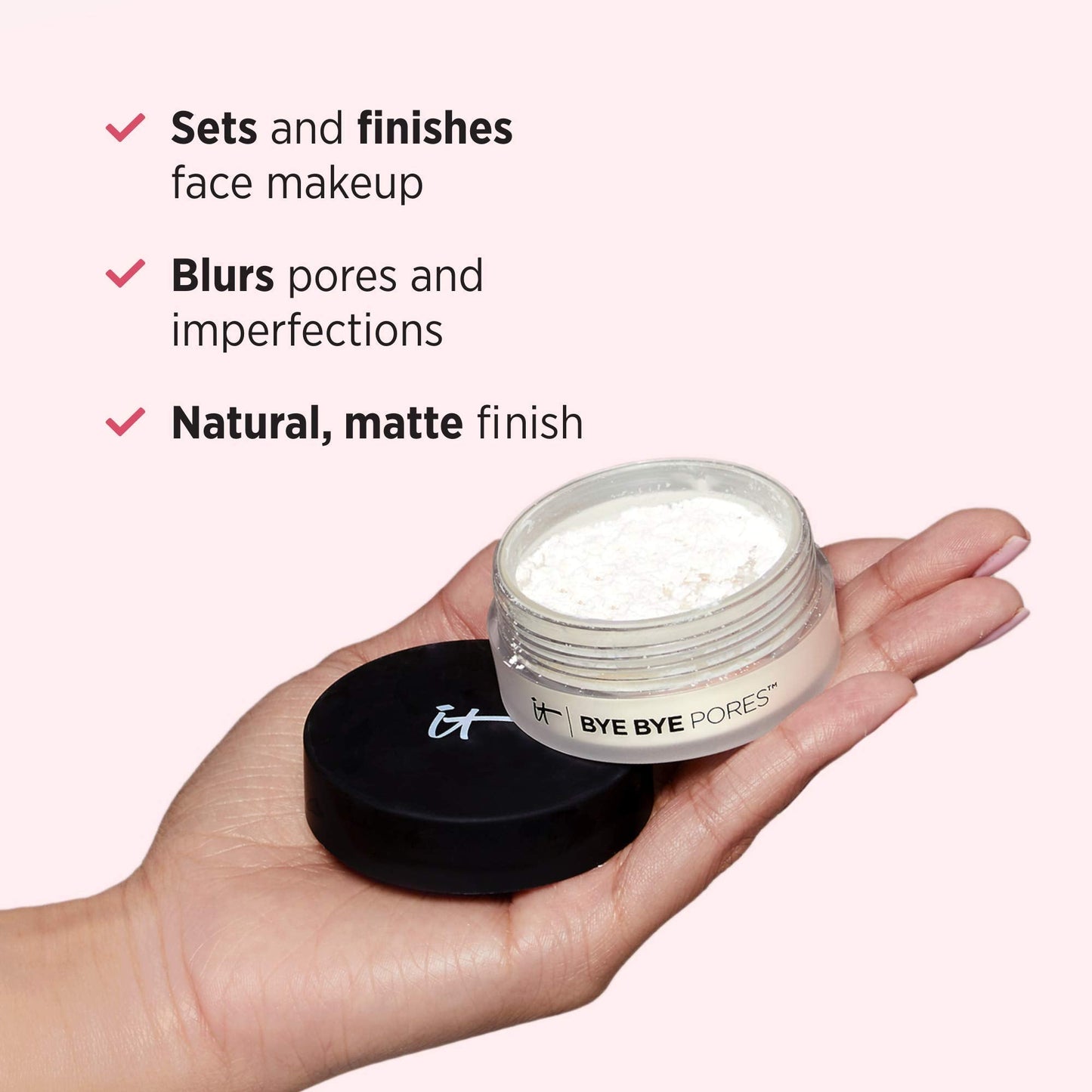 IT Cosmetics Bye Bye Pores - Poreless Finish Loose Setting Powder Makeup - Translucent Blurring Powder for All Skin Tones - Face Powder with Peptides Beauty & Personal Care IT Cosmetics