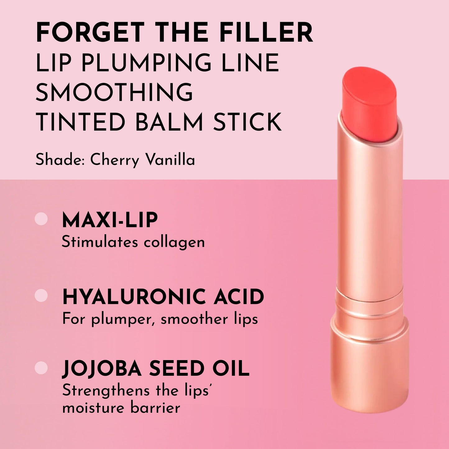 LAWLESS Women's Forget the Filler Lip Plumping Line Smoothing Tinted Balm, Cherry Vanilla, 0.09 Ounce Beauty and Personal Care Lawless