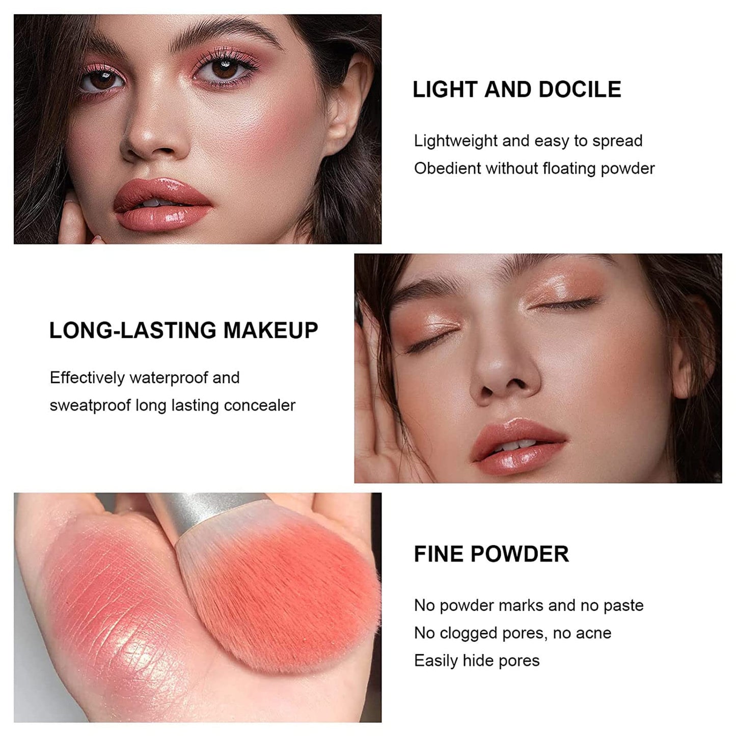 12 Colors Blush Palette,Highlighter Blush Powder Makeup,Long-Wearing,Smudge Proof,Natural-Looking,Blendable Cruelty-Free Matte Finish,Contour Beauty & Personal Care SURORAIN