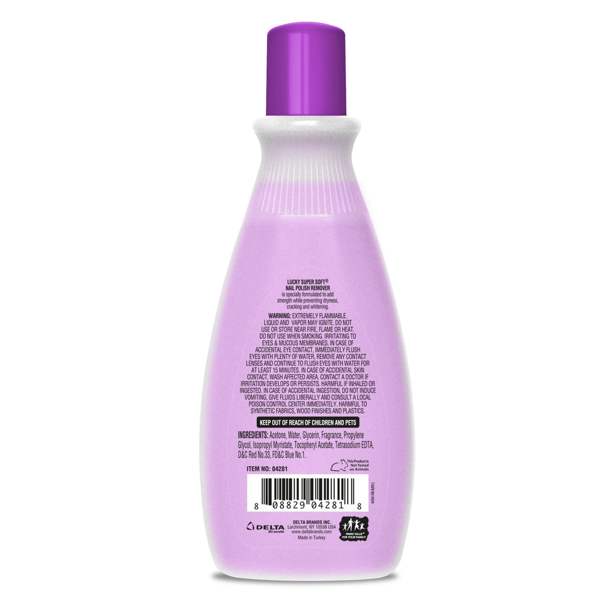 Lucky Regular Nail Polish Remover Polish Remover for Women, 8 Ounce