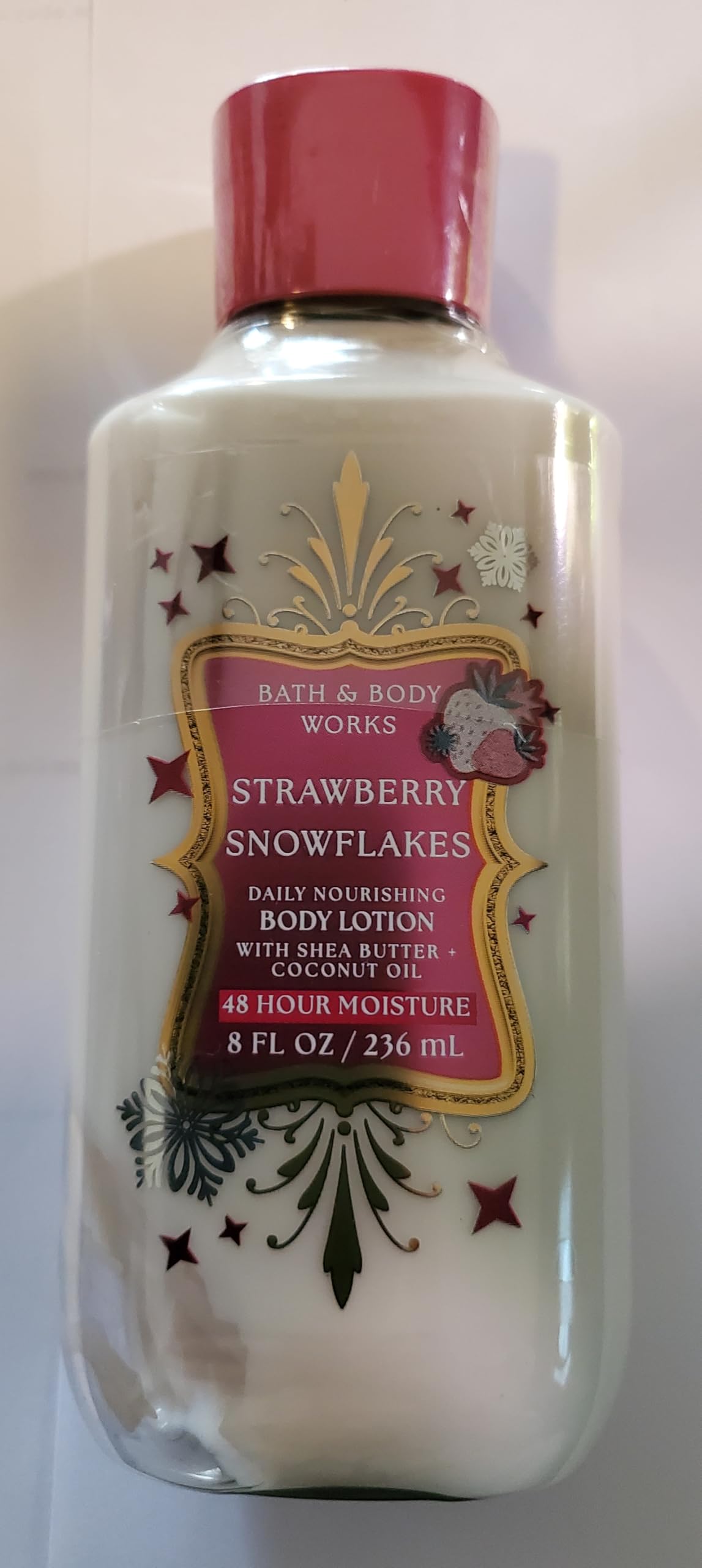 Bath & Body Works Women's Strawberry Snowflakes Body Lotion and Body Gel Wash 2 Piece Set Beauty & Personal Care Bath & Body Works