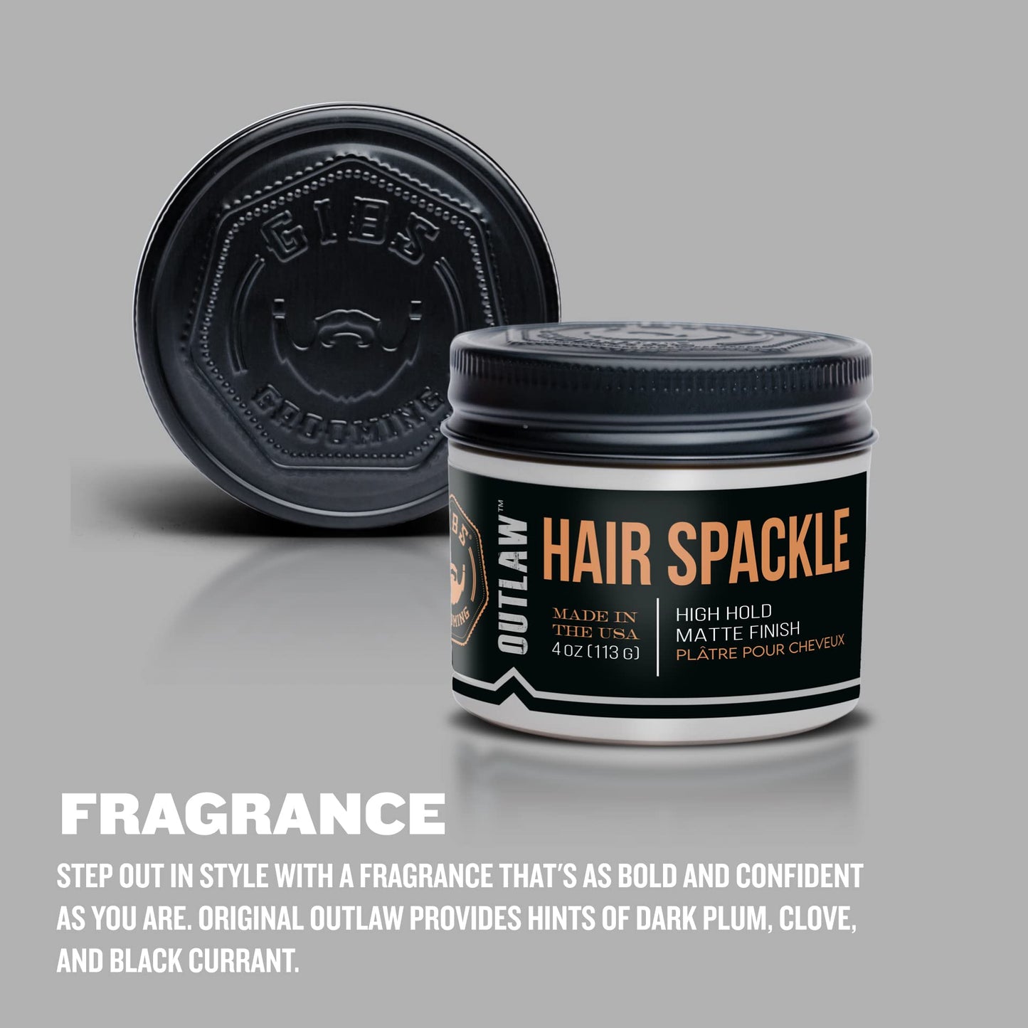 GIBS Outlaw Hair Spackle - High Hold - Matte Finish - 4oz Beauty & Personal Care GIBS