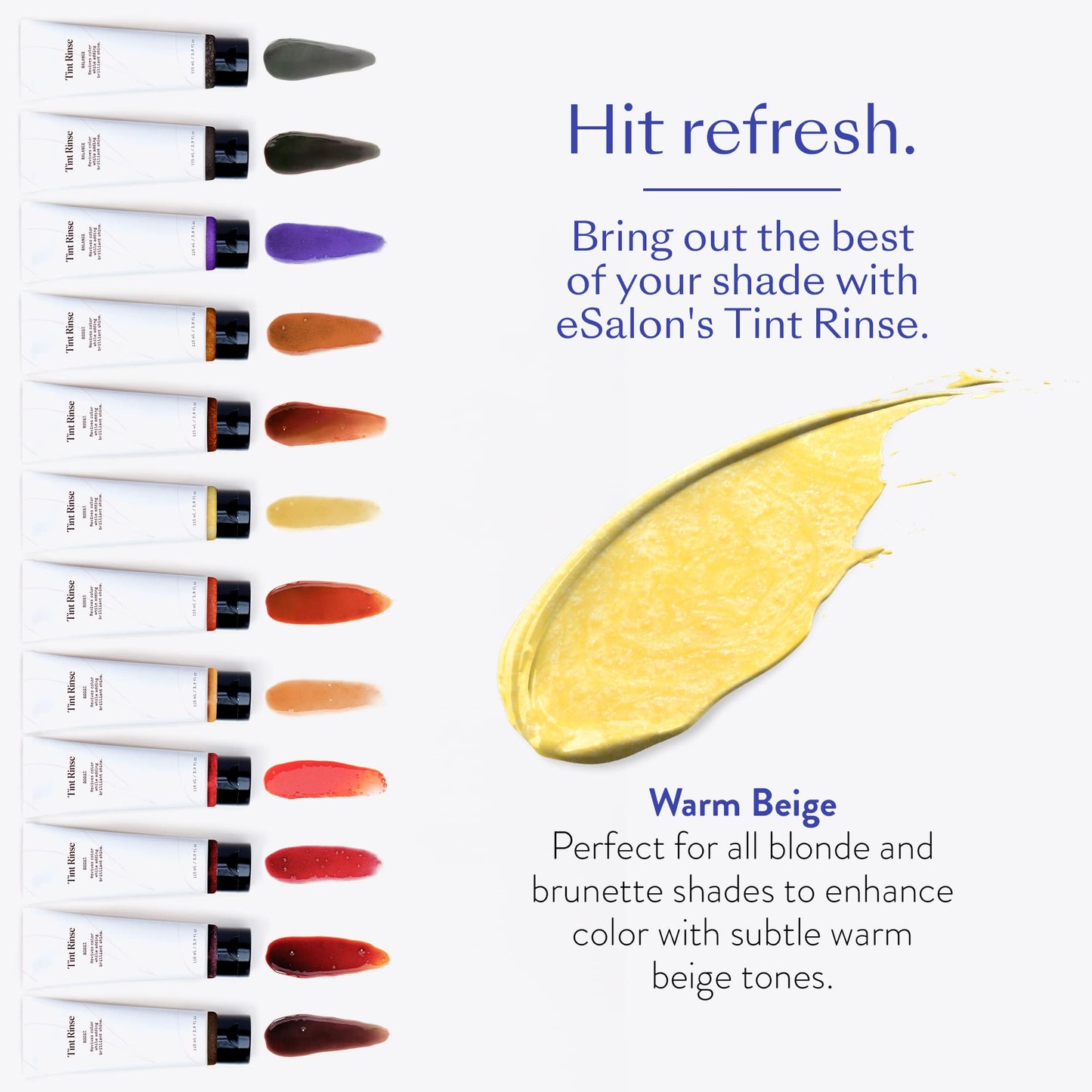eSalon Color Depositing Hair Color Booster Treatment - Tint Rinse Hair Toner & Enhancer - Professional-Grade Mask - Apply with Shampoo & Conditioner Beauty & Personal Care eSalon