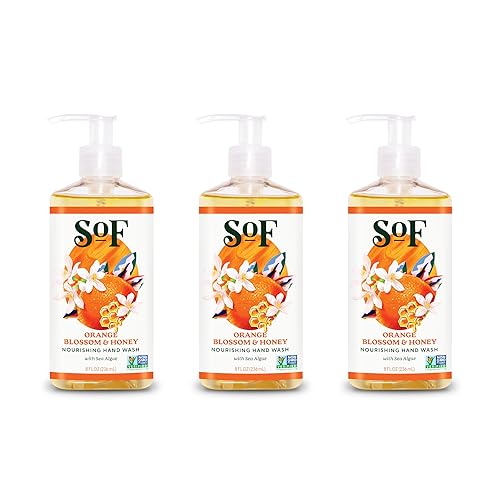 South Of France SoF Nourishing Hand Wash - With Moisturizing Sea Algae, Coconut & Olive Oil- Vegan & Non GMO- Free From Phthalates, Sulfates Beauty & Personal Care South Of France