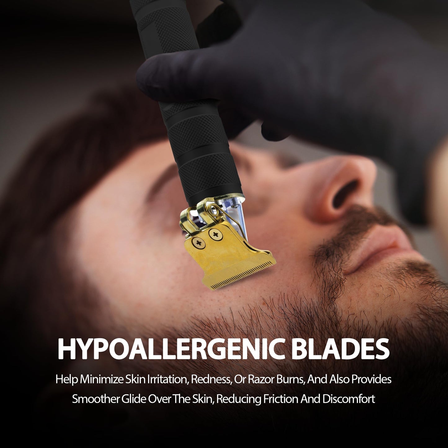 Cutting Edge T-Blade Trimmer for Men, Hypoallergenic T-Blade Trimmer with 4 Guide Combs (1mm, 2mm, 3mm, 4mm) LCD Screen, Rechargeable 120 Minute Beauty and Personal Care Cutting Edge