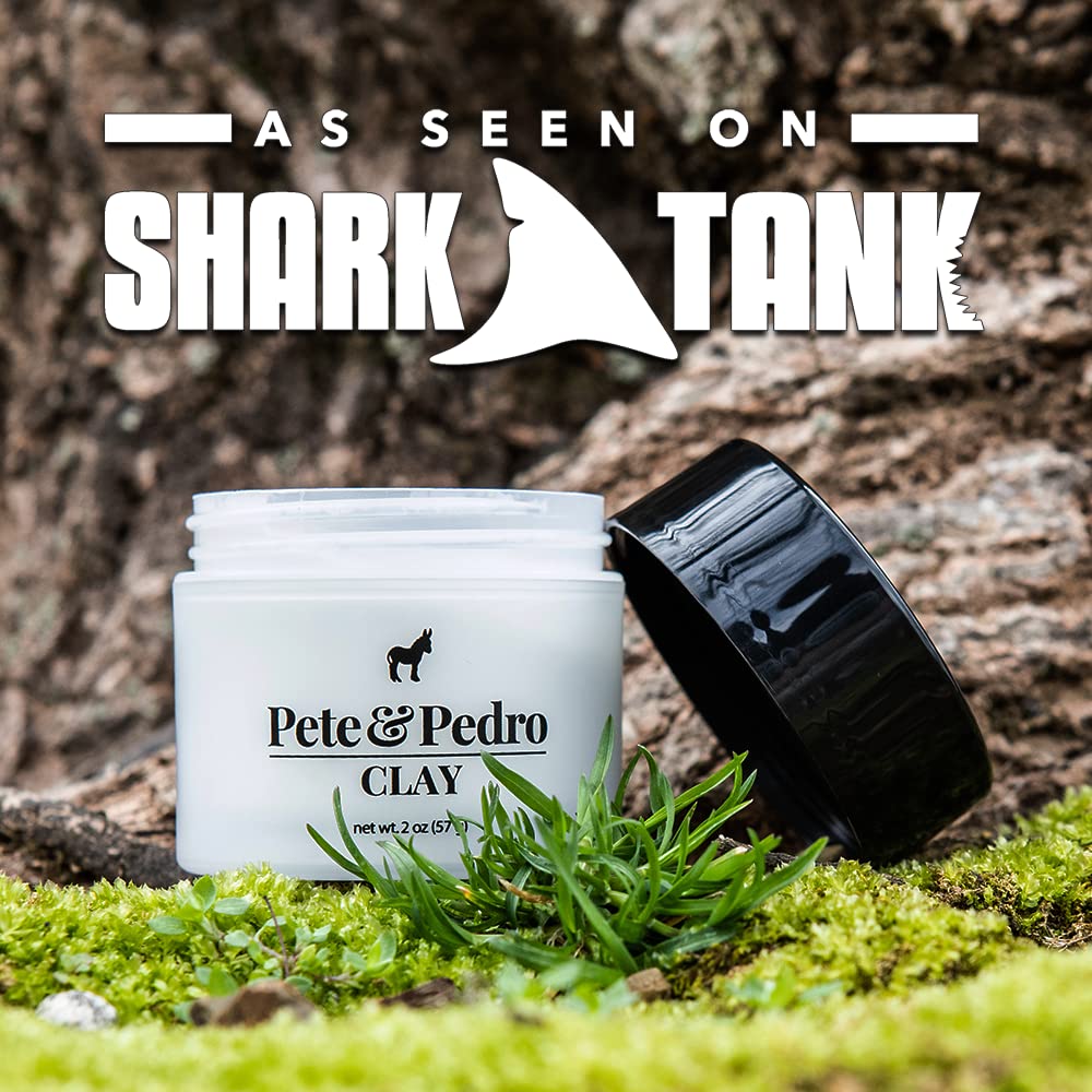 Pete & Pedro HAIR STYLING CLAY - Medium Hold, Matte Finish, Low Shine Styling Clay for Men, Ideal for Hairstyling Medium, Messy, Fine Thinning Hair Beauty & Personal Care Pete & Pedro