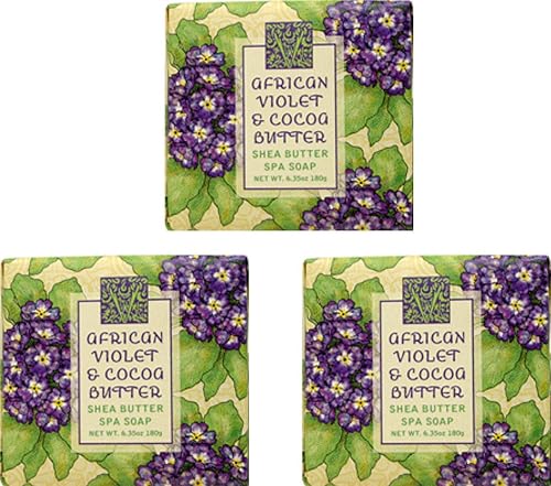 Greenwich Bay Cleansing Spa Soap, Shea Butter, and Cocoa Butter. Blended with Loofah and Apricot Seed, No Parabens, No Sulfates 6.35 Ounce (3 Pack) Beauty & Personal Care Greenwich Bay