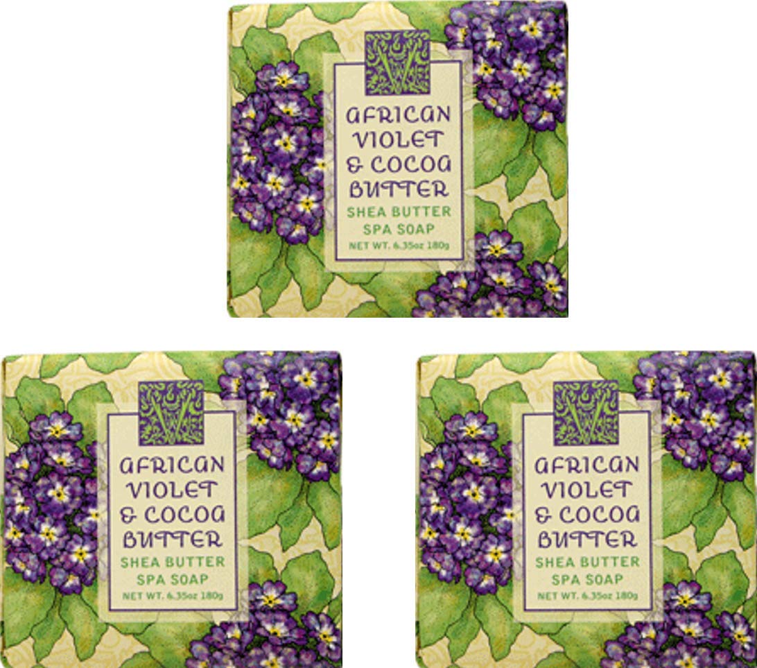 Greenwich Bay Cleansing Spa Soap, Shea Butter, and Cocoa Butter. Blended with Loofah and Apricot Seed, No Parabens, No Sulfates 6.35 Ounce (3 Pack) Beauty & Personal Care Greenwich Bay