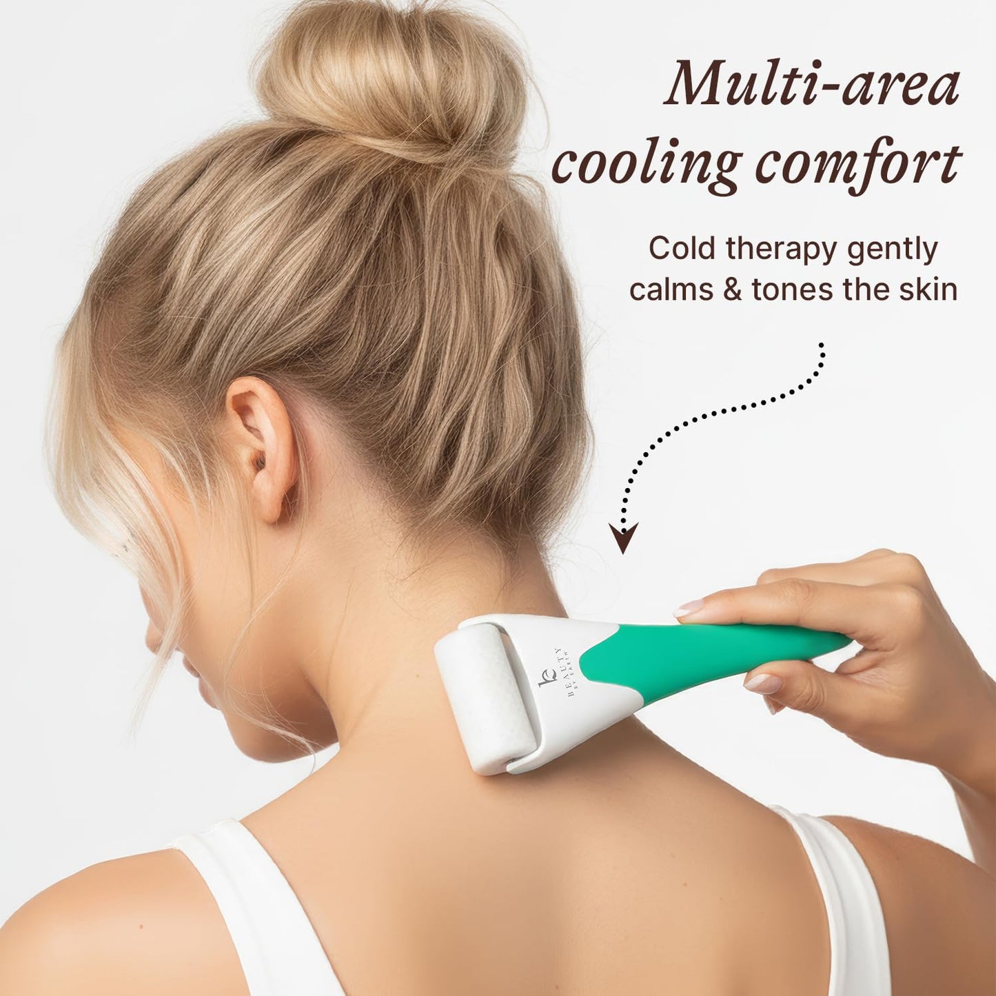 Ice Roller for Face - Smoothes Fine Lines & Wrinkles, Stocking Stuffers, Face & Eye Roller for Puffy Eyes, Skin Care Massager, Beauty Gift That Helps Beauty & Personal Care Beauty by Earth