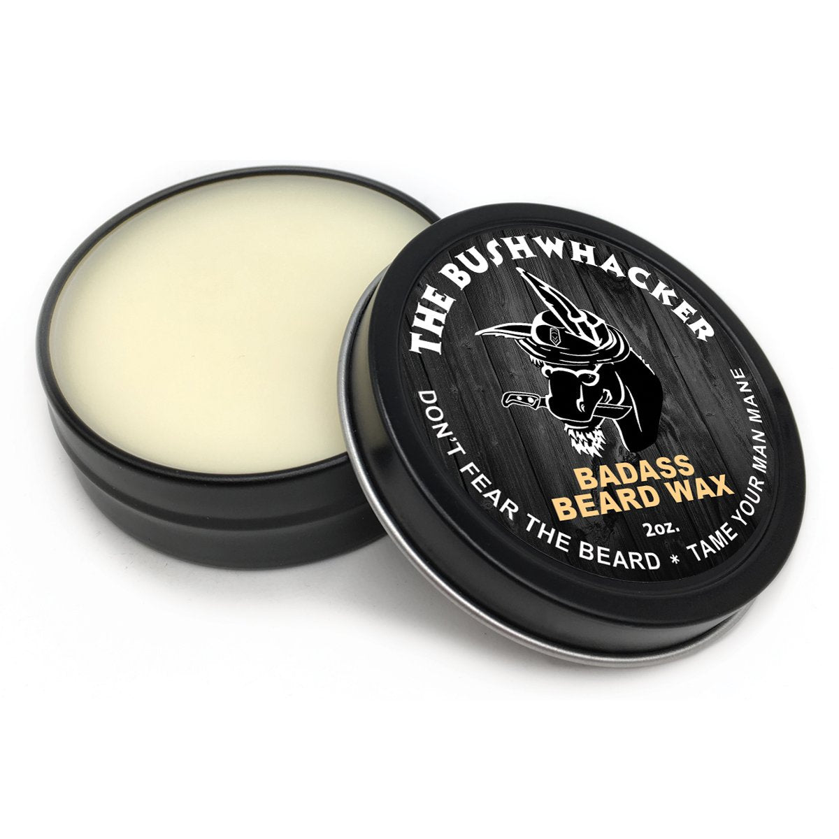 Badass Beard Care Beard Wax For Men - The Bushwhacker Scent, 2 oz - Softens Beard Hair, Leaves Your Beard Looking and Feeling More Dense Beauty and Personal Care Badass Beard Care