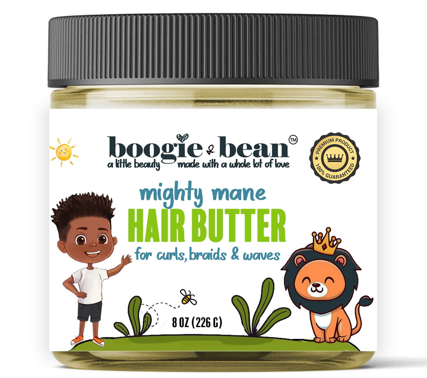 Boogie and Bean Boys Hair Pomade for Waves and Curly Hair, Moisturizing Hair Butter for Black Boys, Soft Hold Wave Pomade for 360 Waves, Curls, Coils Beauty & Personal Care Boogie and Bean
