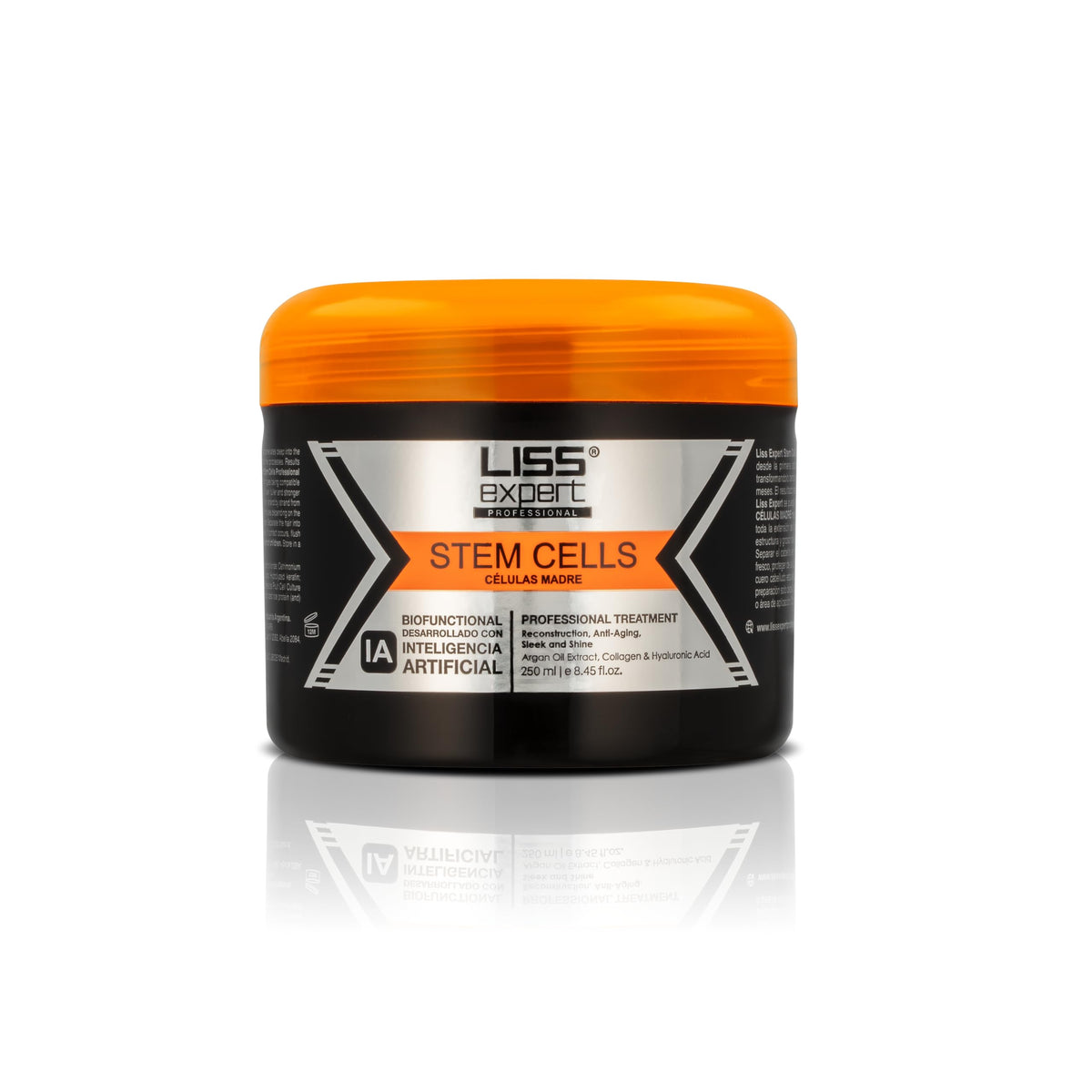 Liss Expert Stem Cells Smoothing Treatment - Organic Keratin & Argan Oil - for Frizz-Free Repair & Shine - Professional Straightening(250 ml-Shoulder