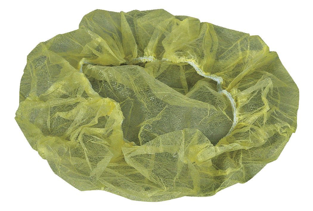 Bouffant Cap, PP, 24 in, Yellow, PK1000 Beauty and Personal Care Cellucap